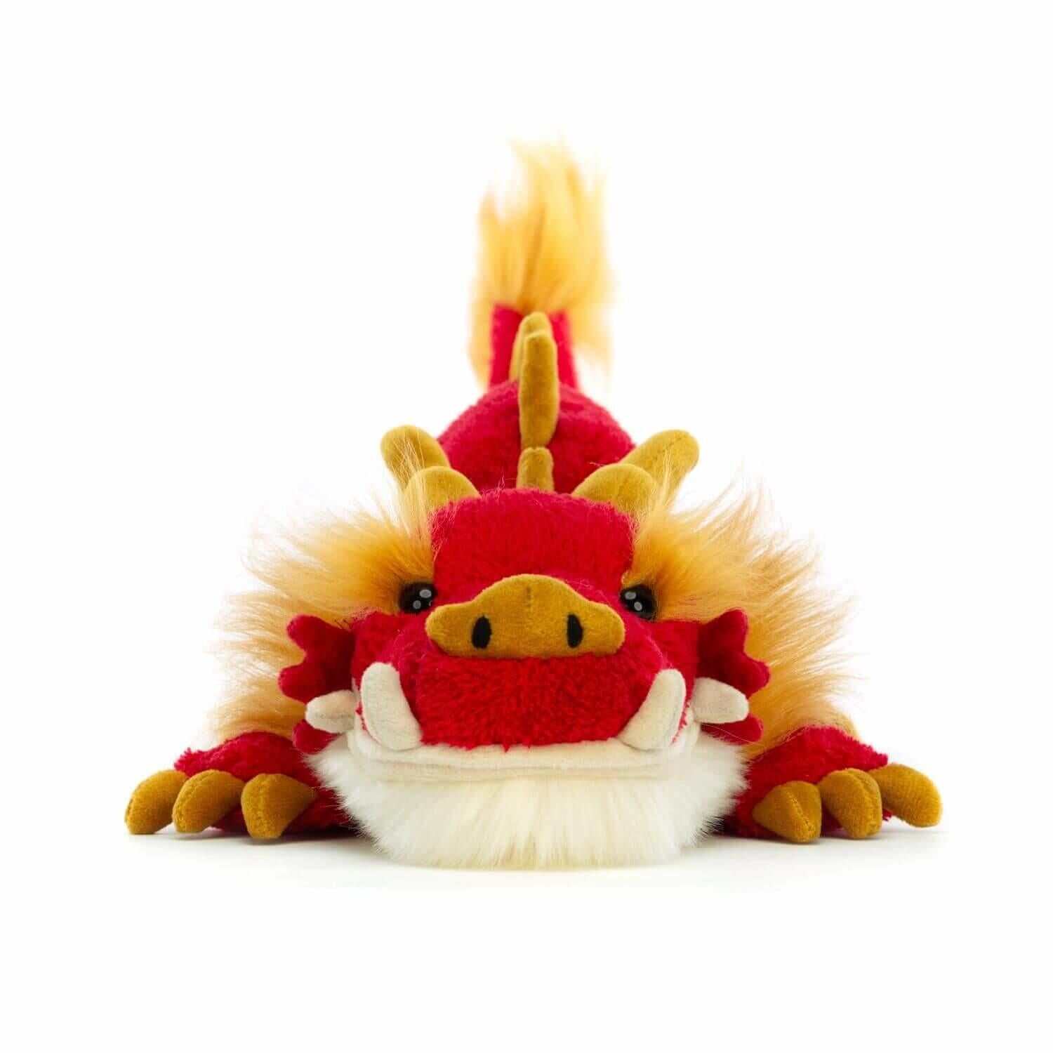 Kuscheltier Festivaldrache - 42 cm (Rot) Jellycat