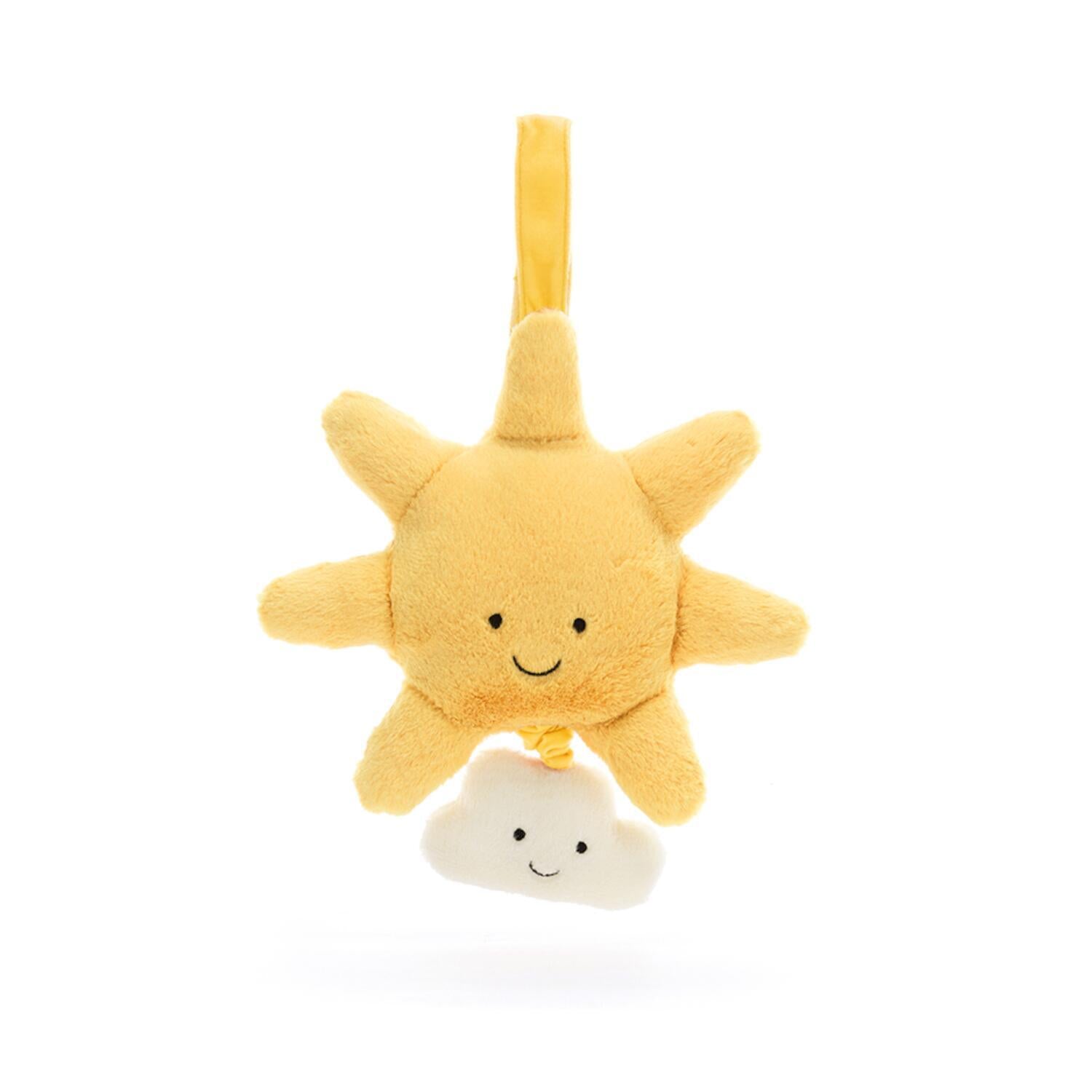 Musikmobile Sonne "Amuseables" - 20x20x5 cm (Gelb) Jellycat