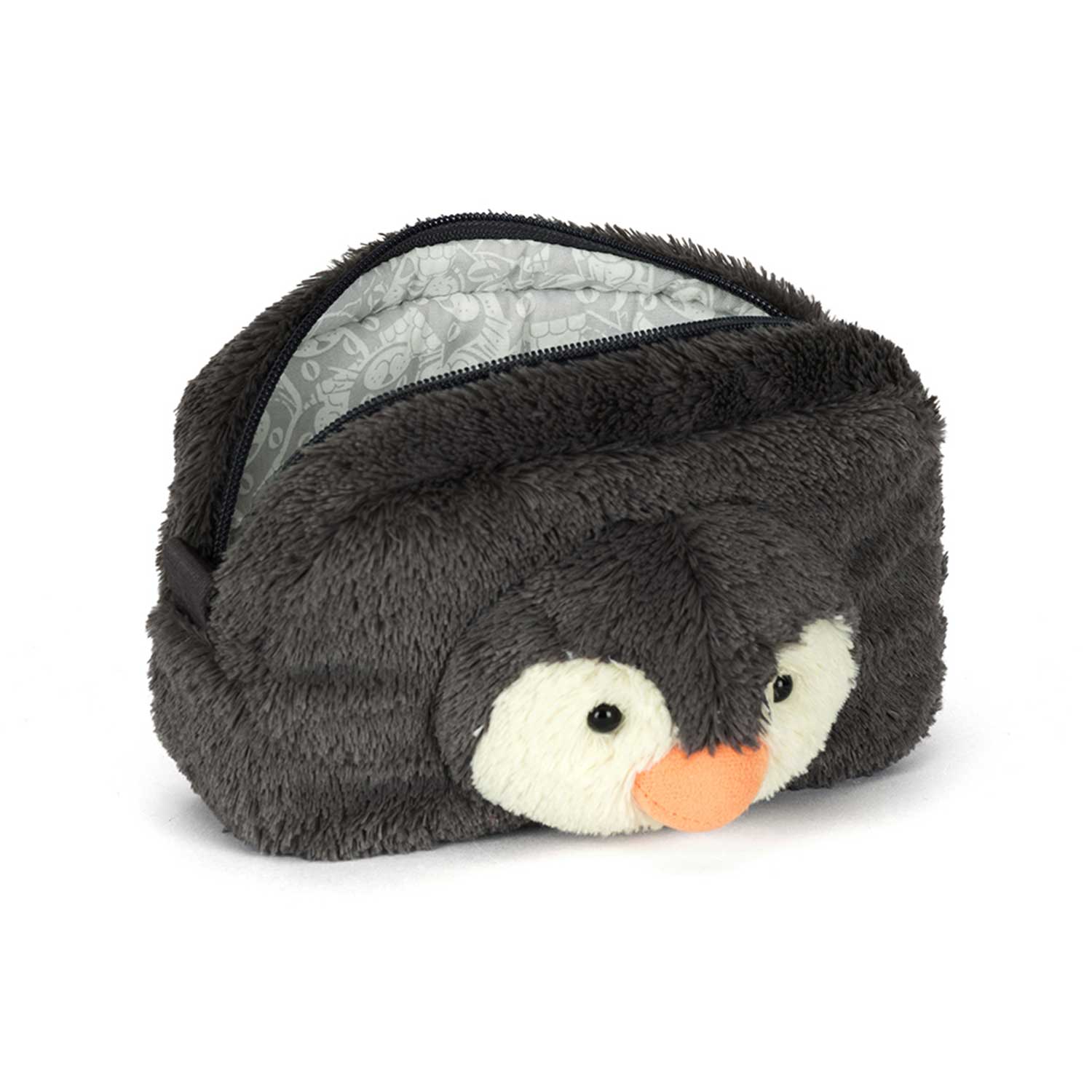 Mäppchen "Peanut Penguin" - 19 cm (Dunkelgrau) Jellycat
