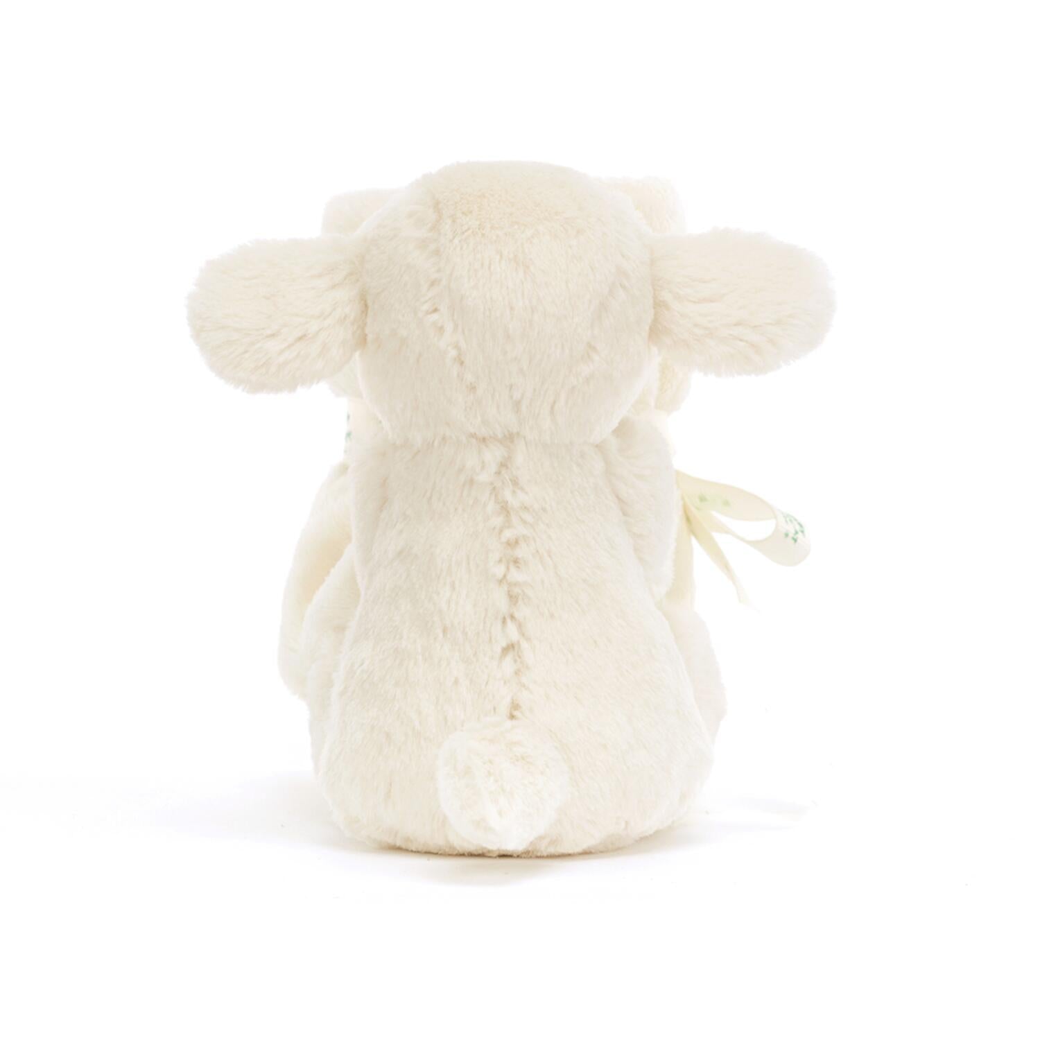 Kuscheltier Lamm mit Schmusedecke "Bashful" - 15x34x34 cm (Creme) Jellycat