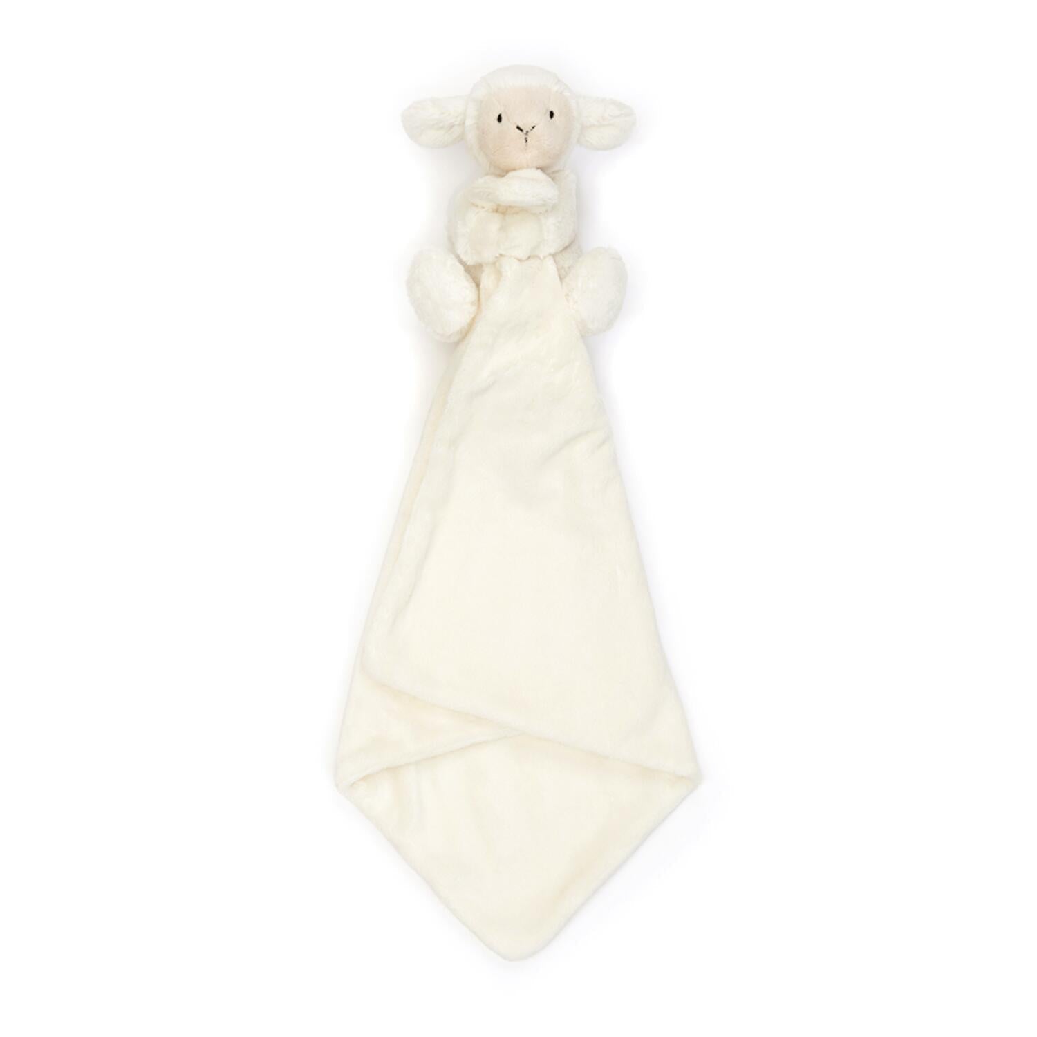 Kuscheltier Lamm mit Schmusedecke "Bashful" - 15x34x34 cm (Creme) Jellycat