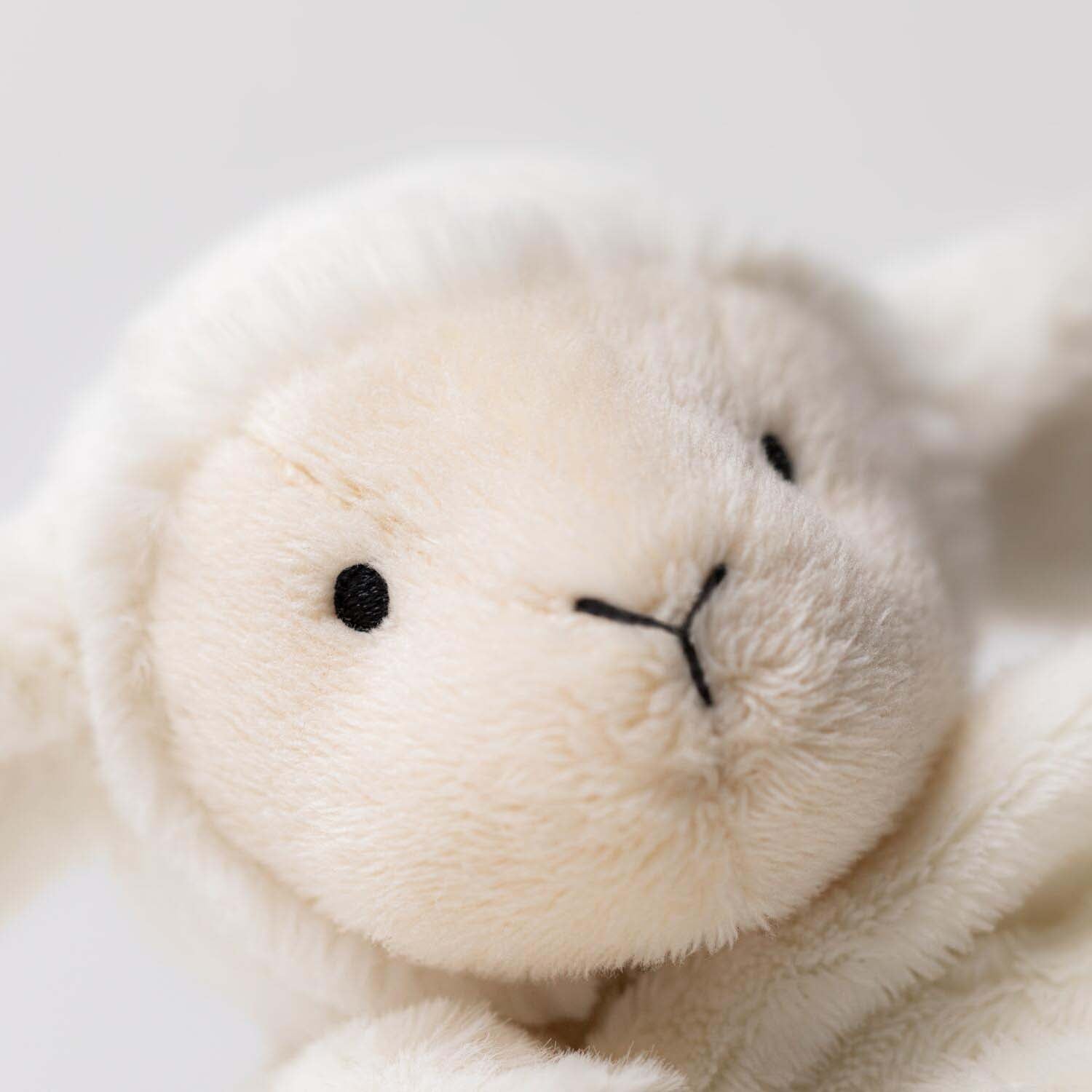 Kuscheltier Lamm mit Schmusedecke "Bashful" - 15x34x34 cm (Creme) Jellycat