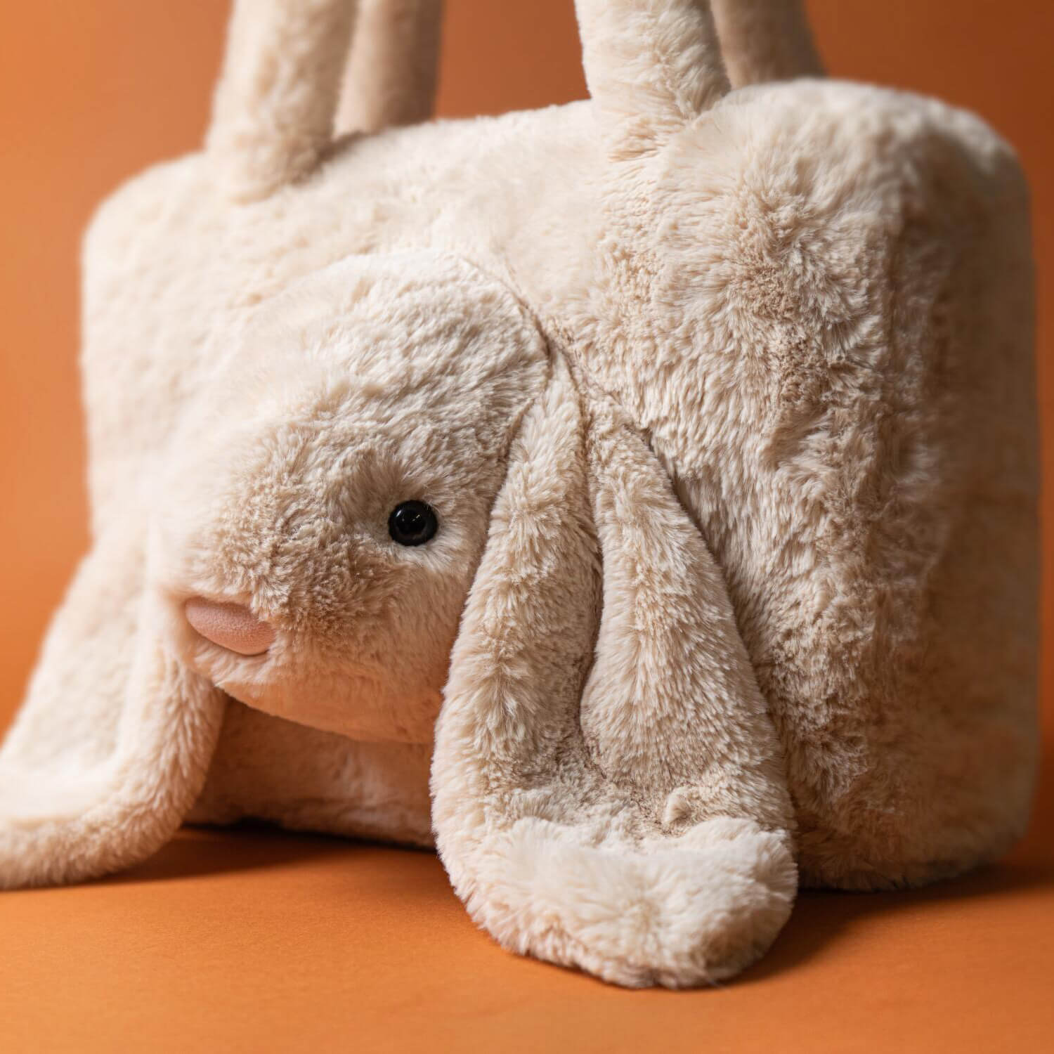 Kuscheltier Tasche "Smudge Rabbit" - 24x36x8 cm (Creme) Jellycat