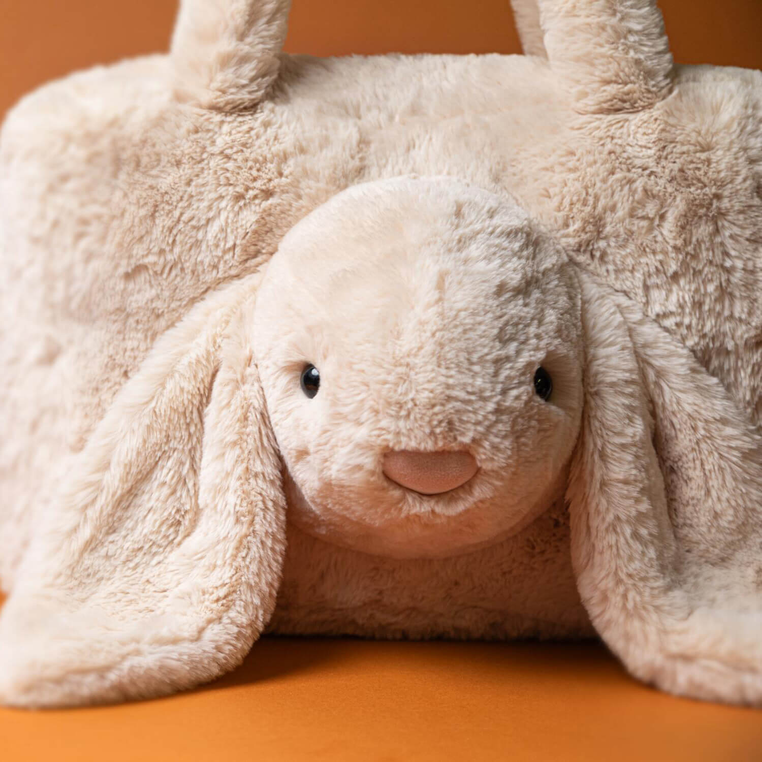 Kuscheltier Tasche "Smudge Rabbit" - 24x36x8 cm (Creme) Jellycat