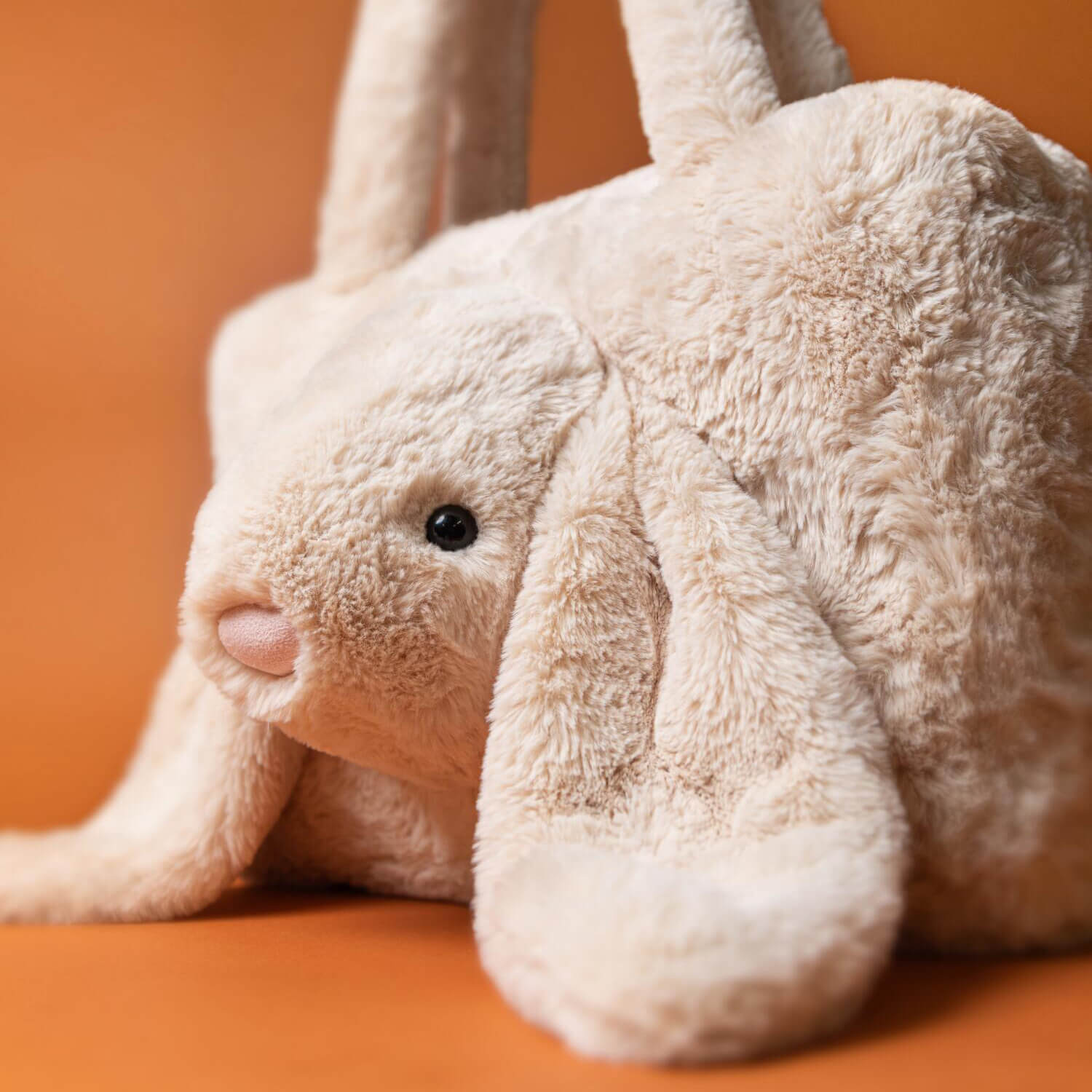 Kuscheltier Tasche "Smudge Rabbit" - 24x36x8 cm (Creme) Jellycat