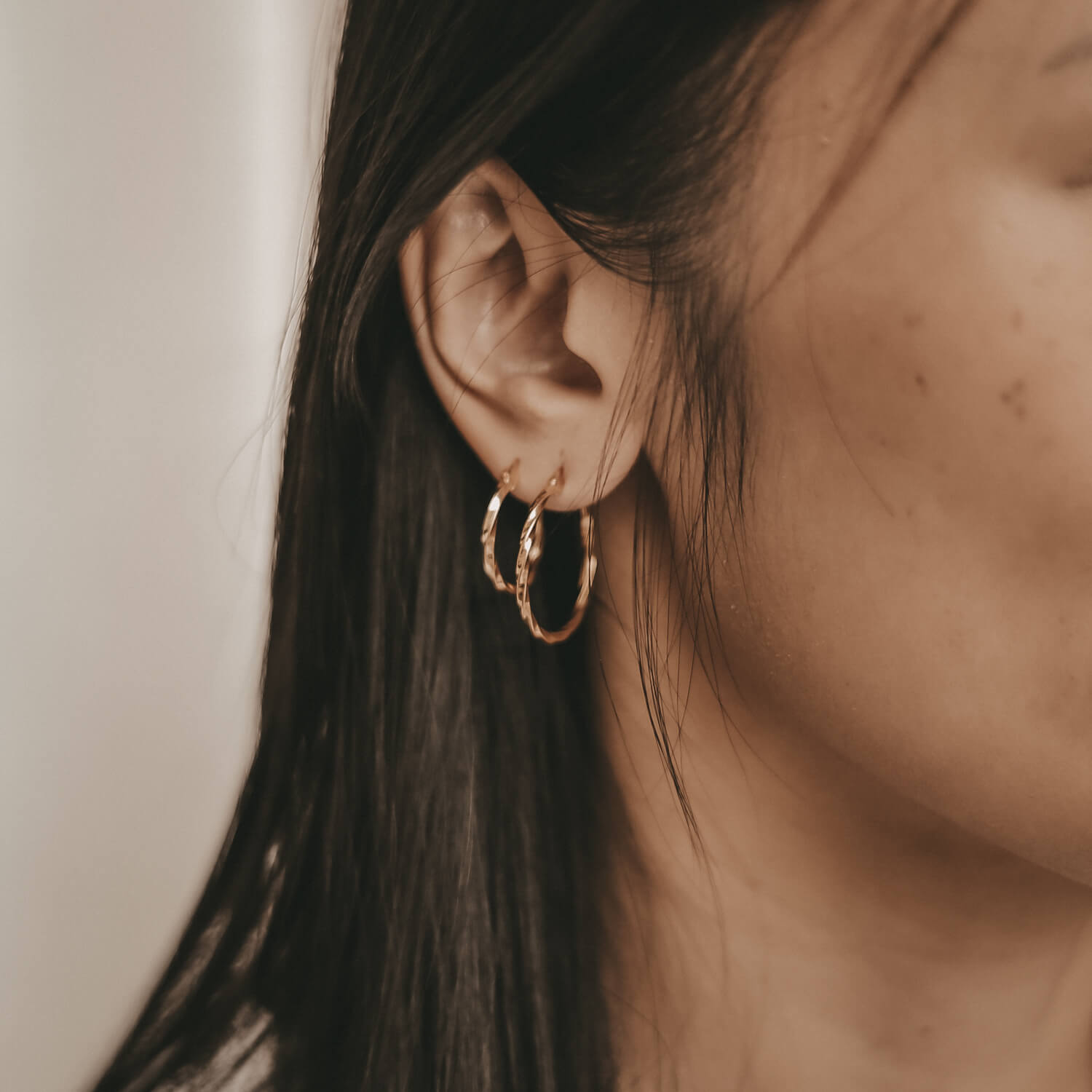 Creole "Marina" - 1,9 cm (Gold) Eulenschnitt