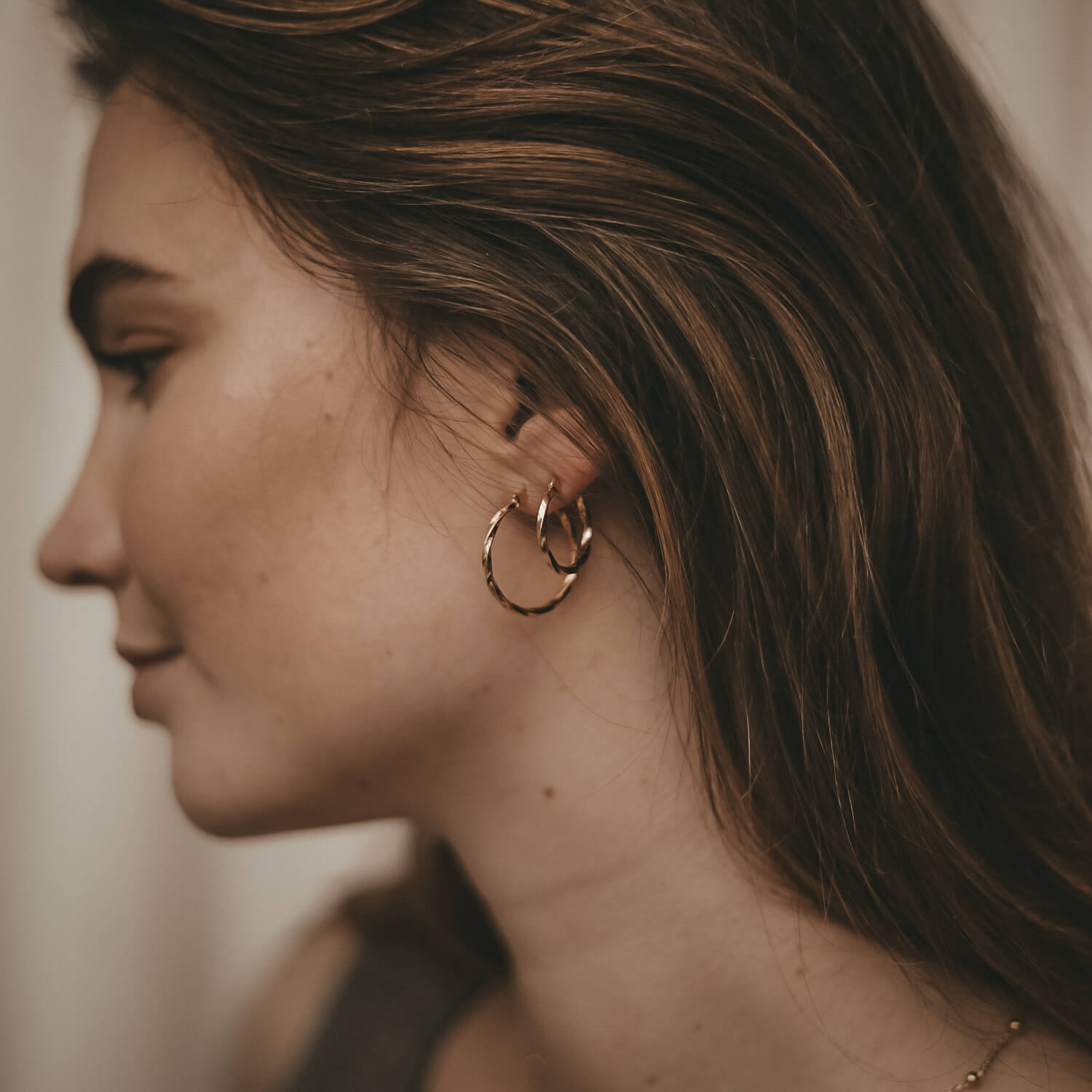 Creole "Marina" - 1,9 cm (Gold) Eulenschnitt