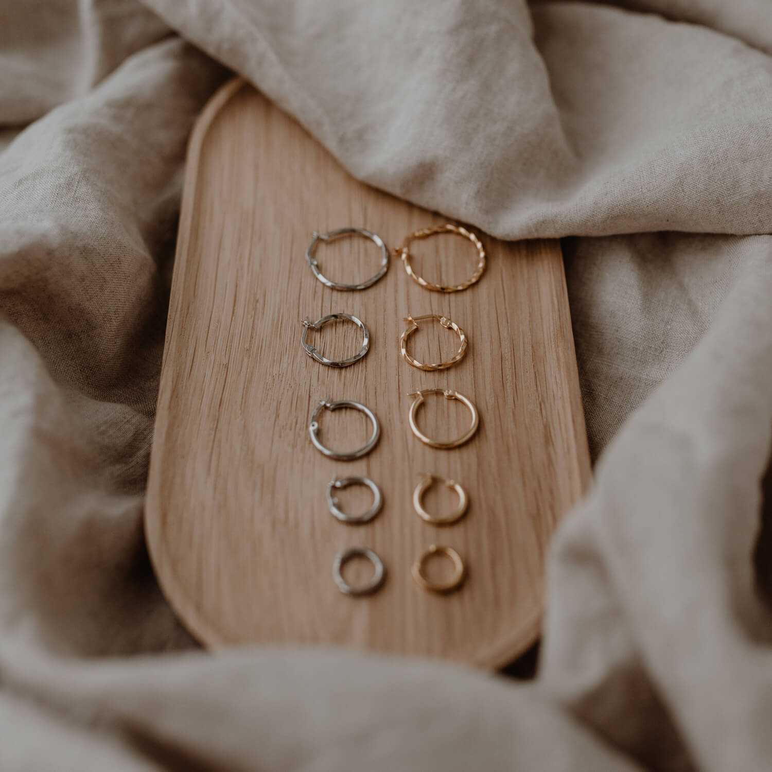 Creole "Lara" - 1,1 cm (Gold) Eulenschnitt