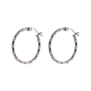 Creole "Marina" - 2,4 cm (Silber) Eulenschnitt