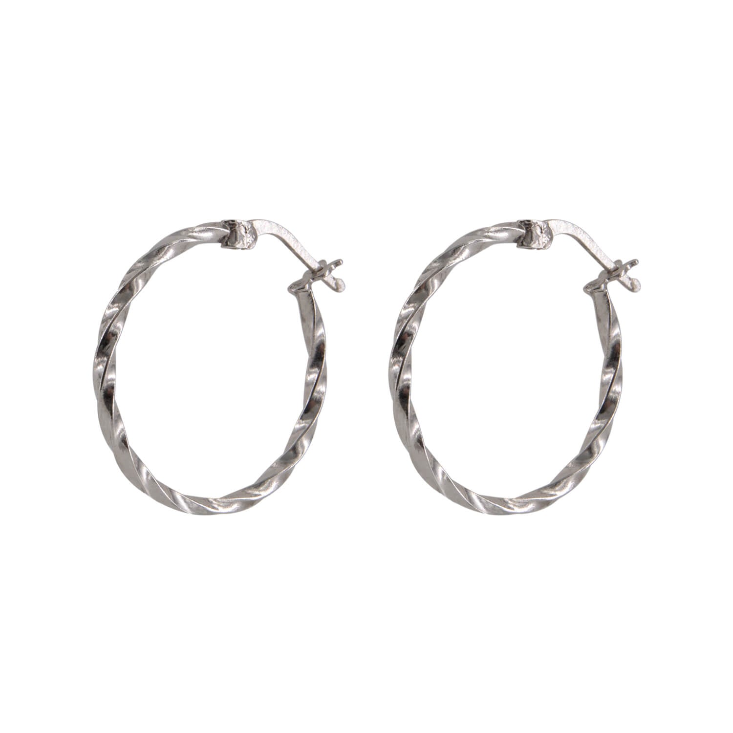 Creole "Marina" - 2,4 cm (Silber) Eulenschnitt