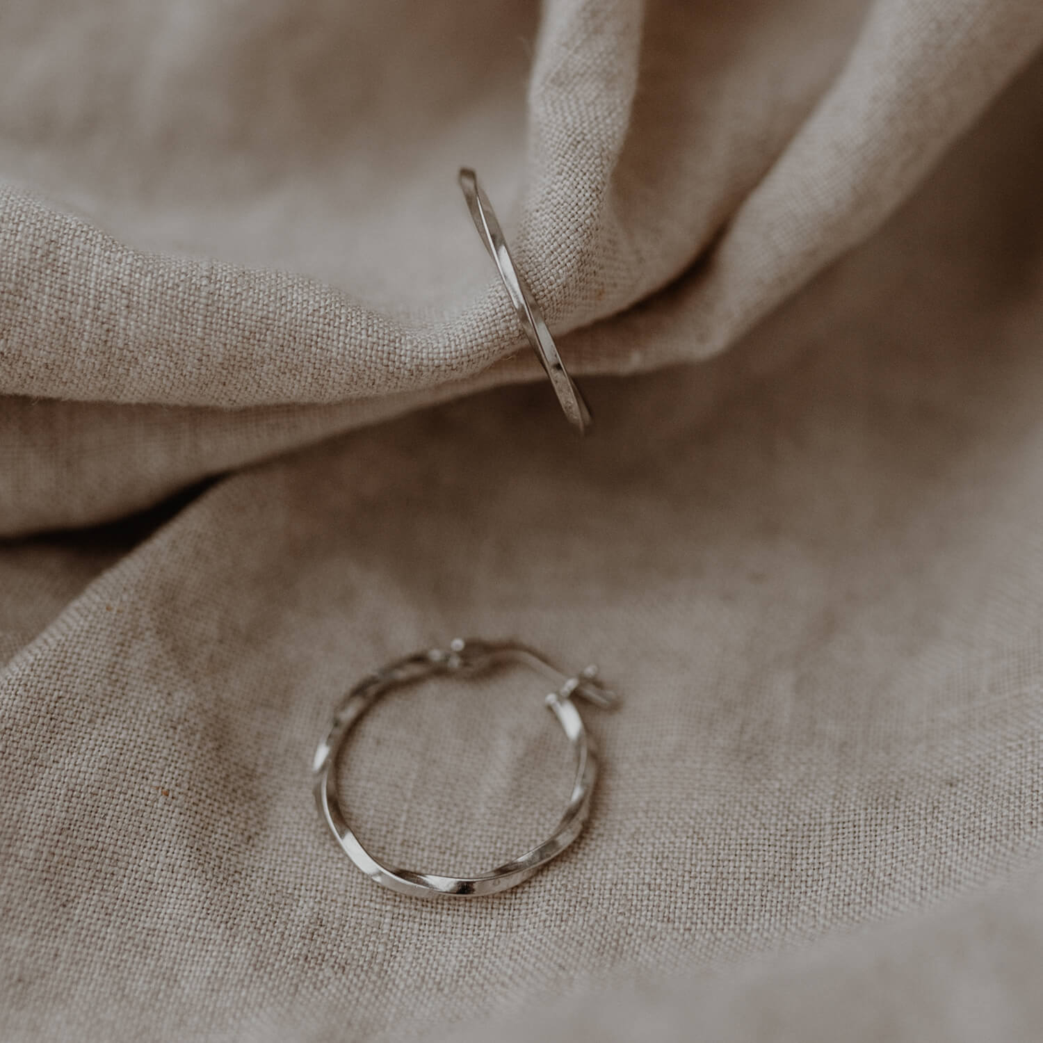 Creole "Marina" - 2,4 cm (Silber) Eulenschnitt