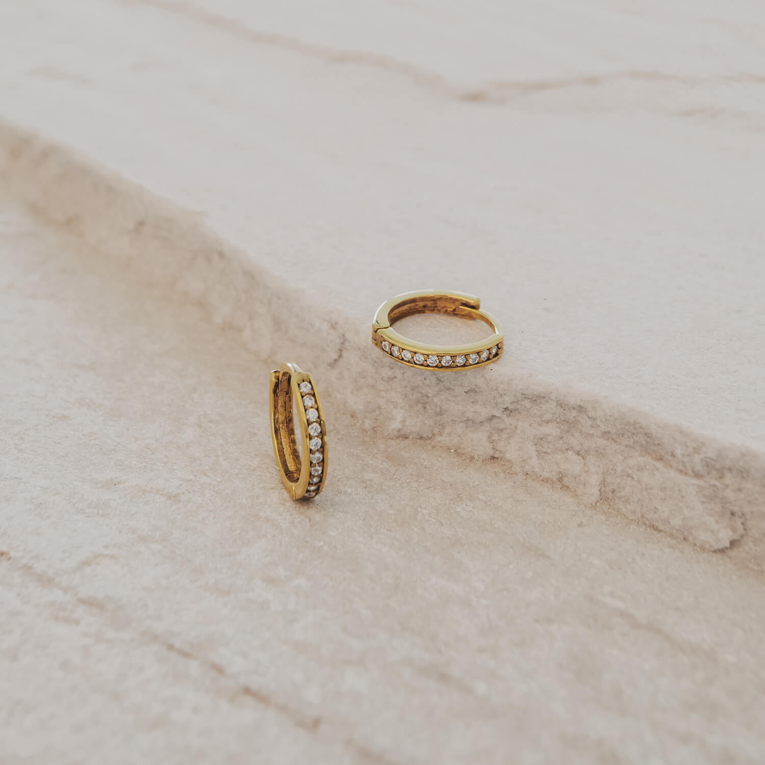 Creole "Lara" - 1,1 cm (Gold) Eulenschnitt