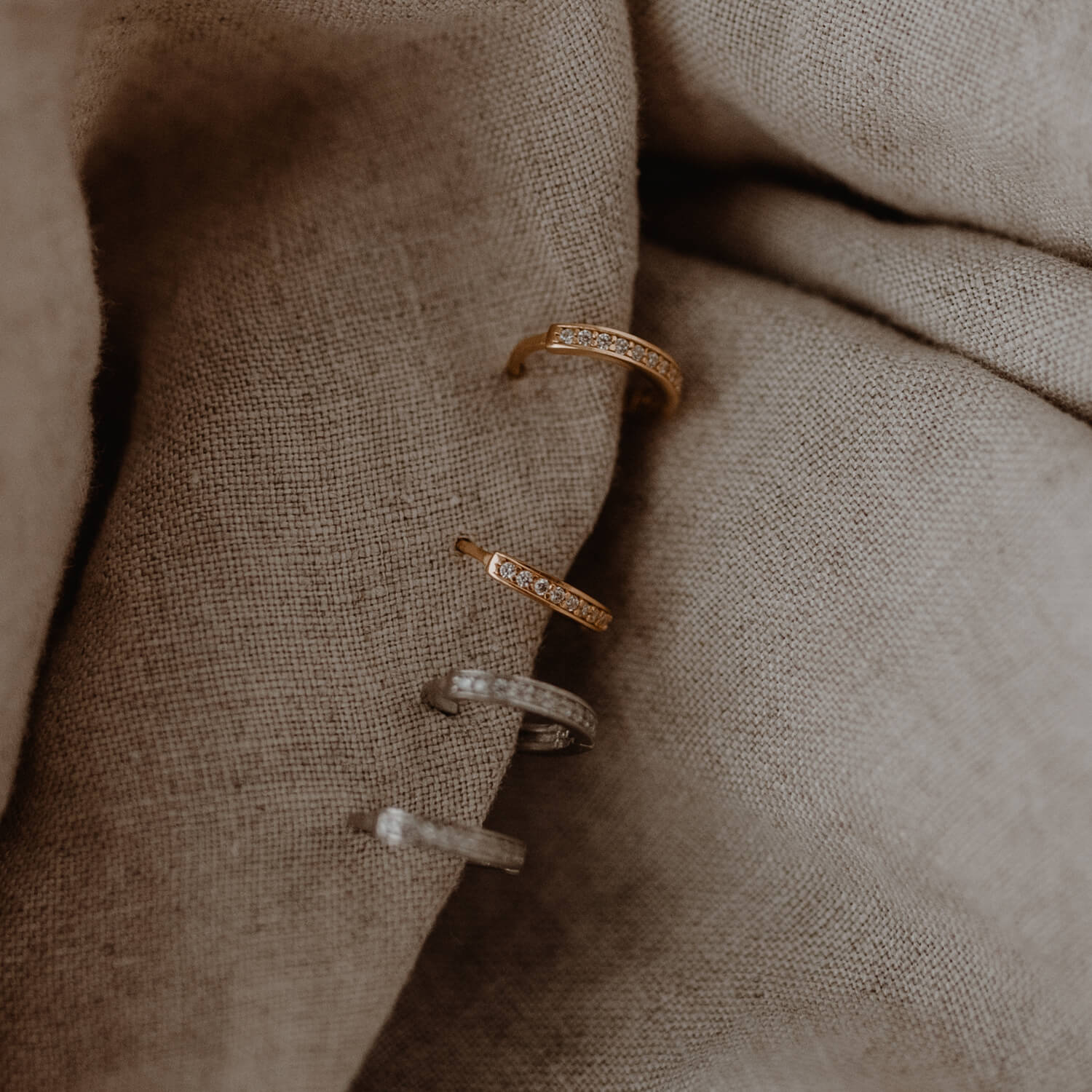 Creole "Lara" - 1,1 cm (Gold) Eulenschnitt