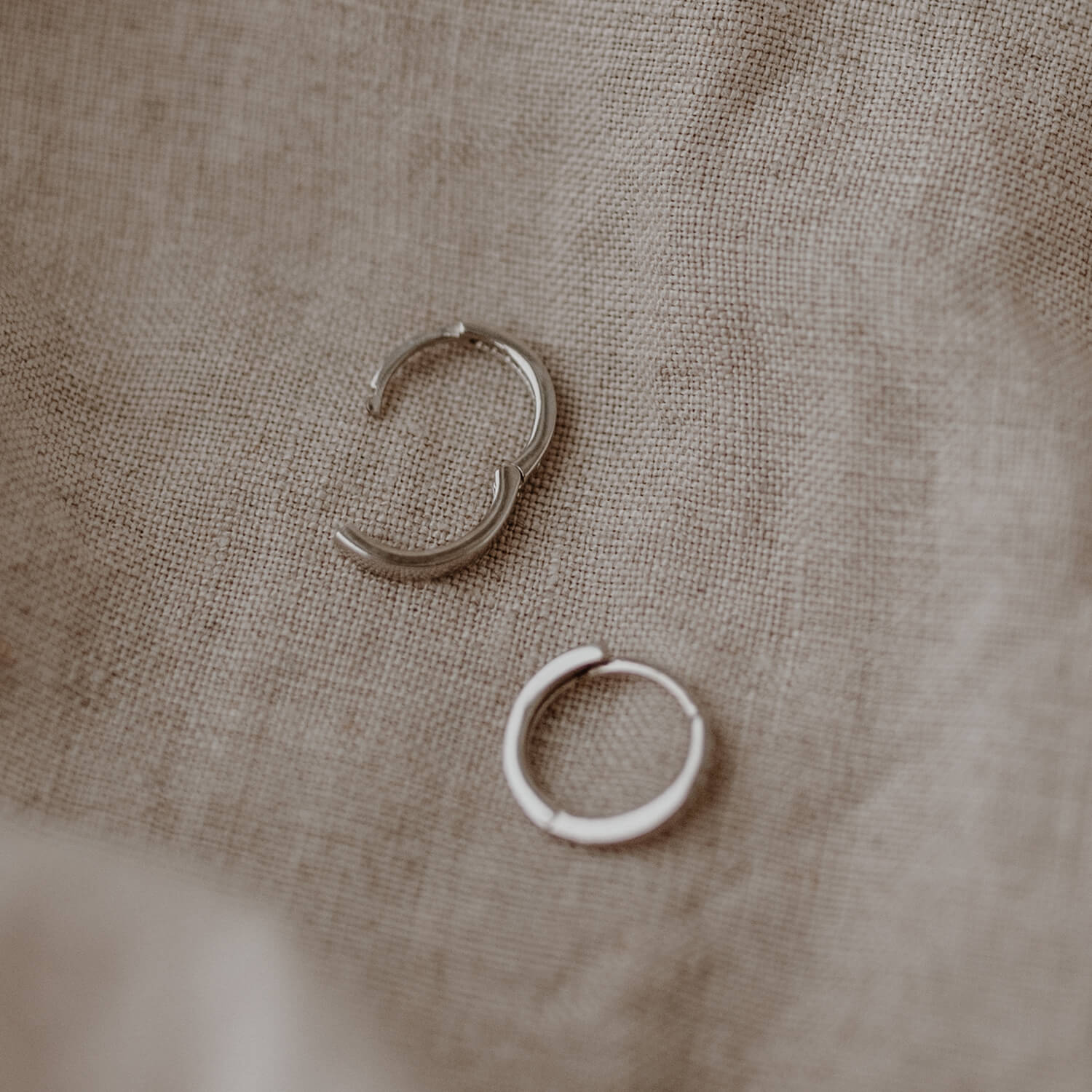 Creole "Lara" - 1,1 cm (Silber) Eulenschnitt