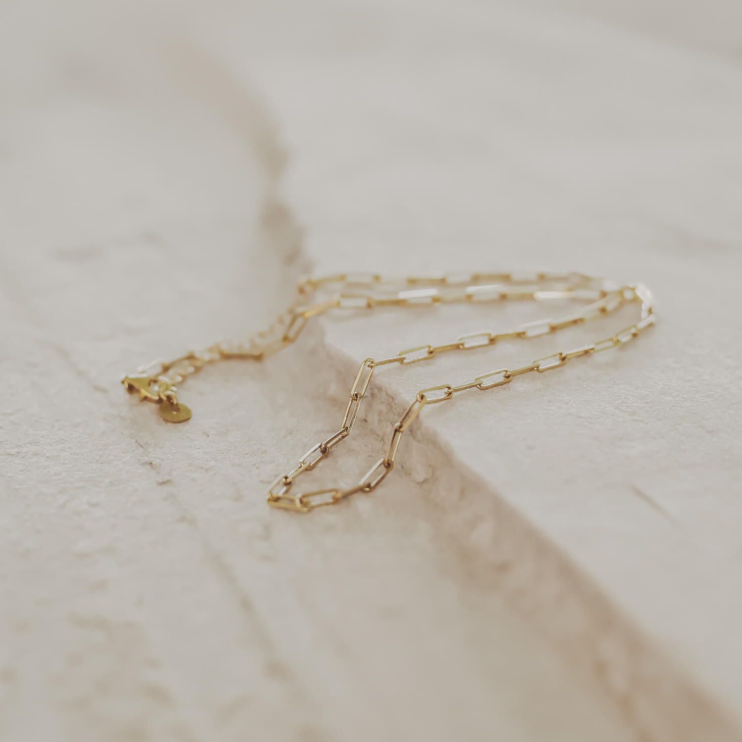 Ankerkette "Vivi" - 39-44 cm (Gold) Eulenschnitt