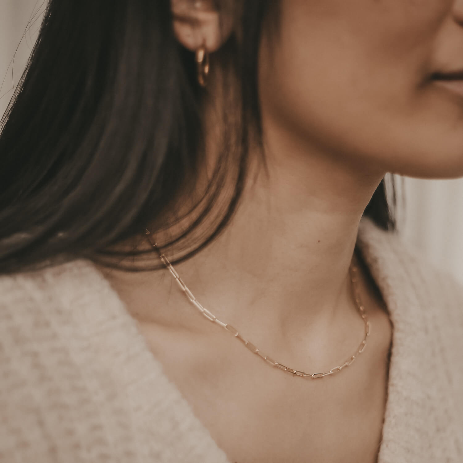 Ankerkette "Vivi" - 39-44 cm (Gold) Eulenschnitt