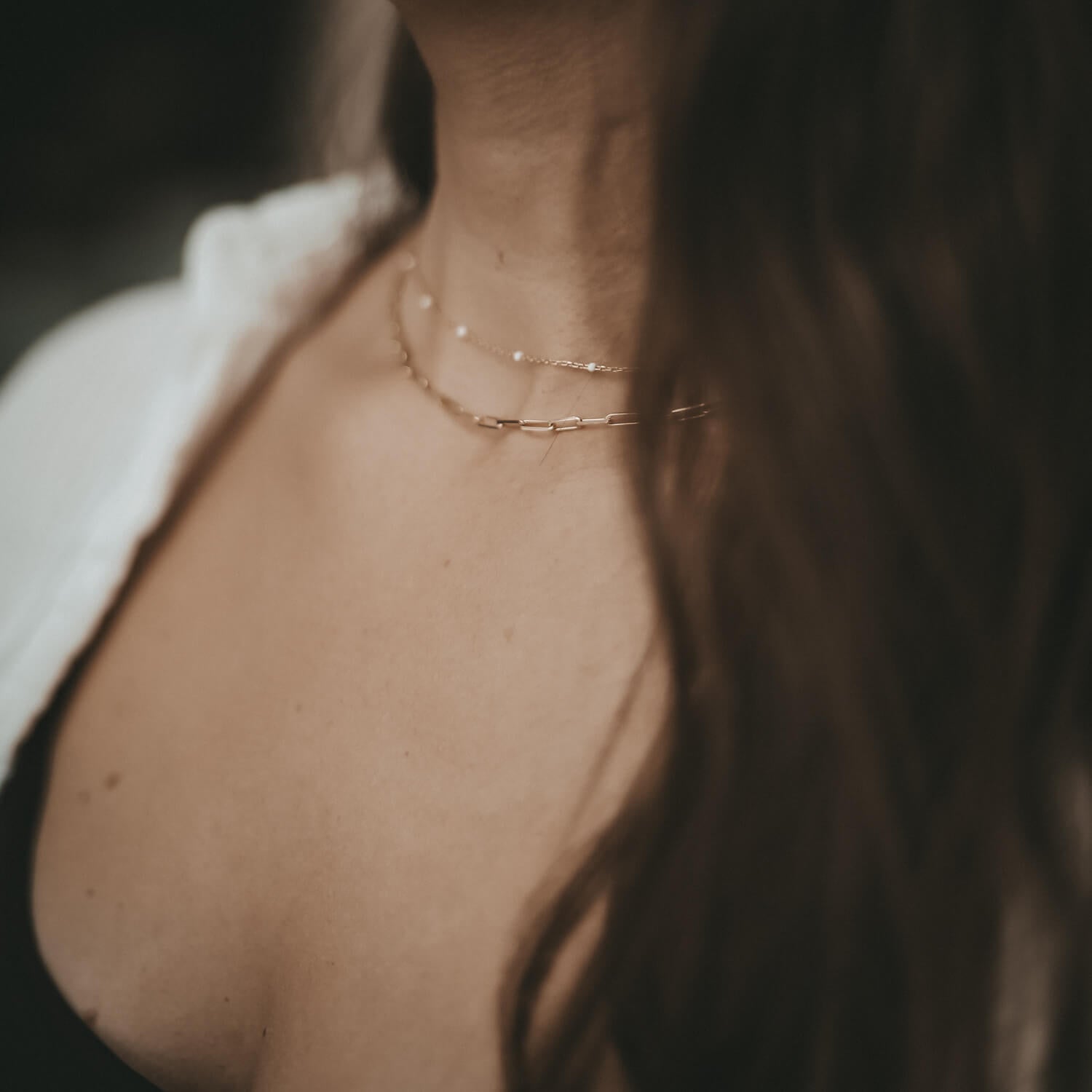 Ankerkette "Vivi" - 39-44 cm (Gold) Eulenschnitt