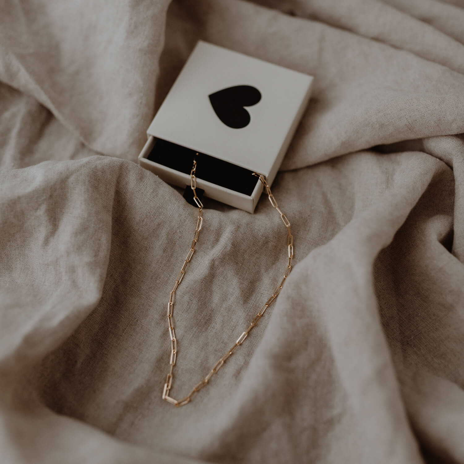 Ankerkette "Vivi" - 39-44 cm (Gold) Eulenschnitt