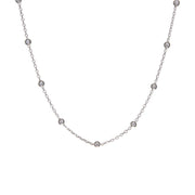 Kette "Marie" mit Kugeln - 40-45,5 cm (Silber) Eulenschnitt
