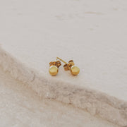 Ohrstecker "Marie" mit Kugel (Gold) Eulenschnitt