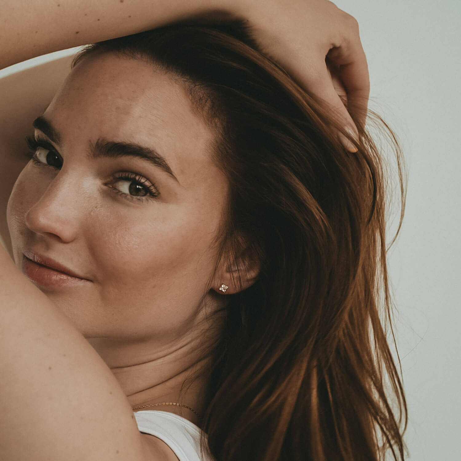 Ohrstecker "Sophie" (Gold) Eulenschnitt