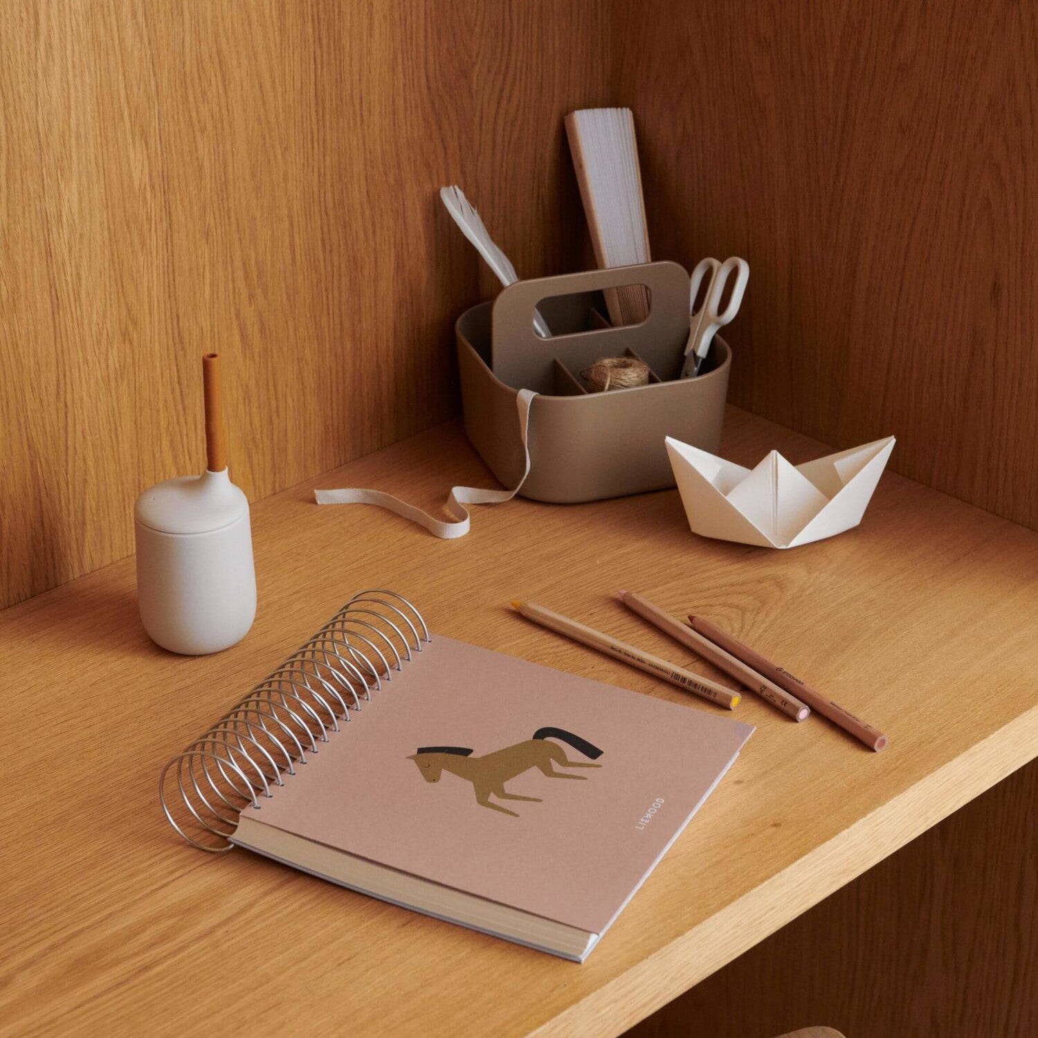 Aufbewahrungsbox "Hernandes" - 17 cm (Oat) Liewood