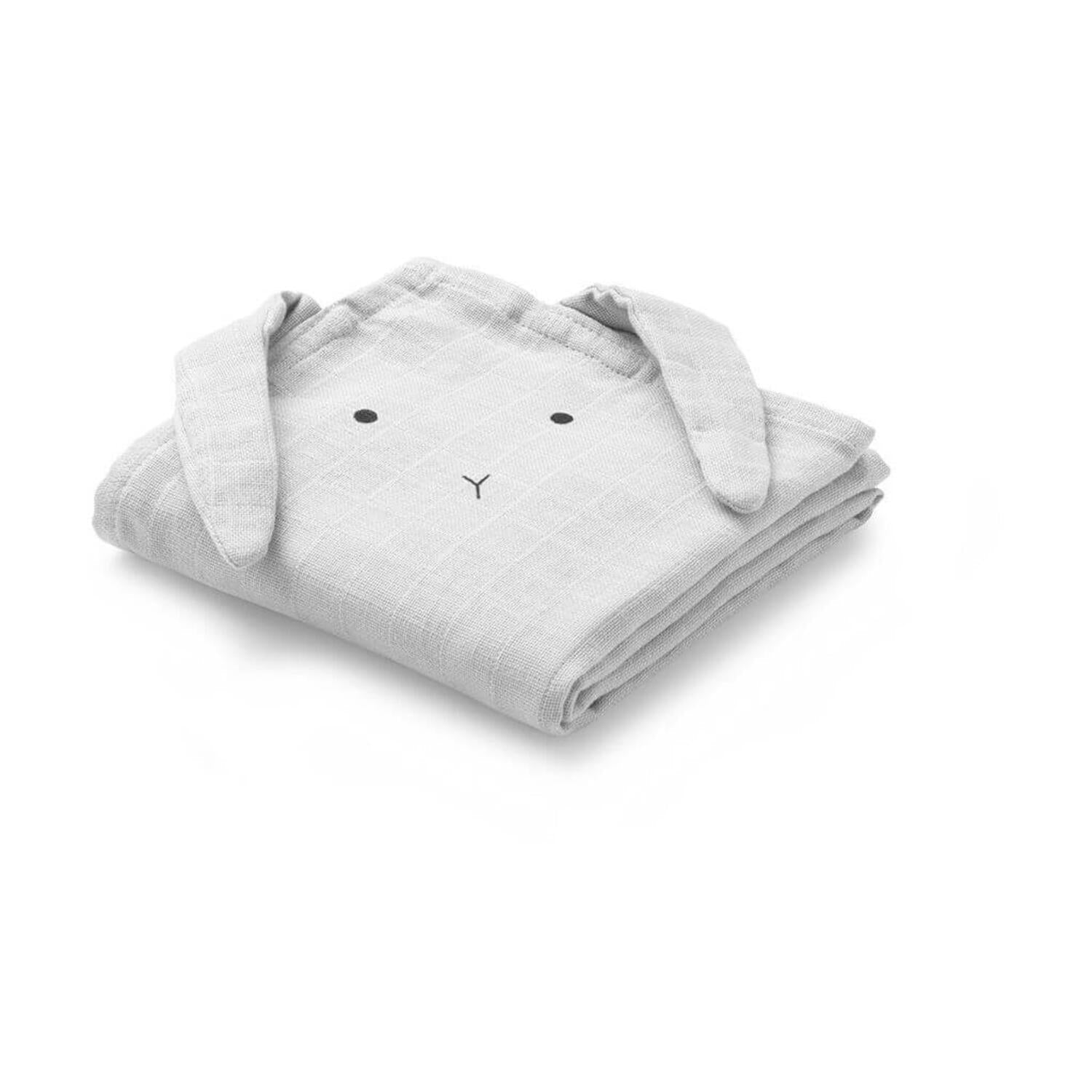 Spucktücher "Hannah Hase" (Dumbo Grey) im 2er-Set Liewood