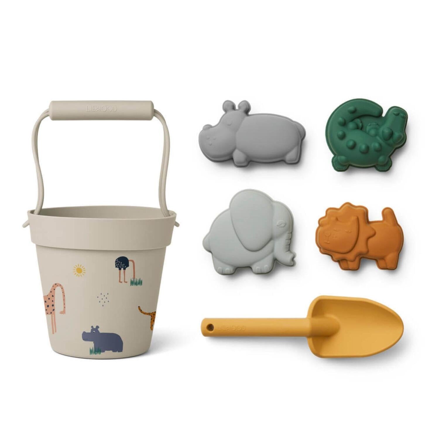 Sandspielzeug-Set "Dante Safari" (Sandy) Liewood