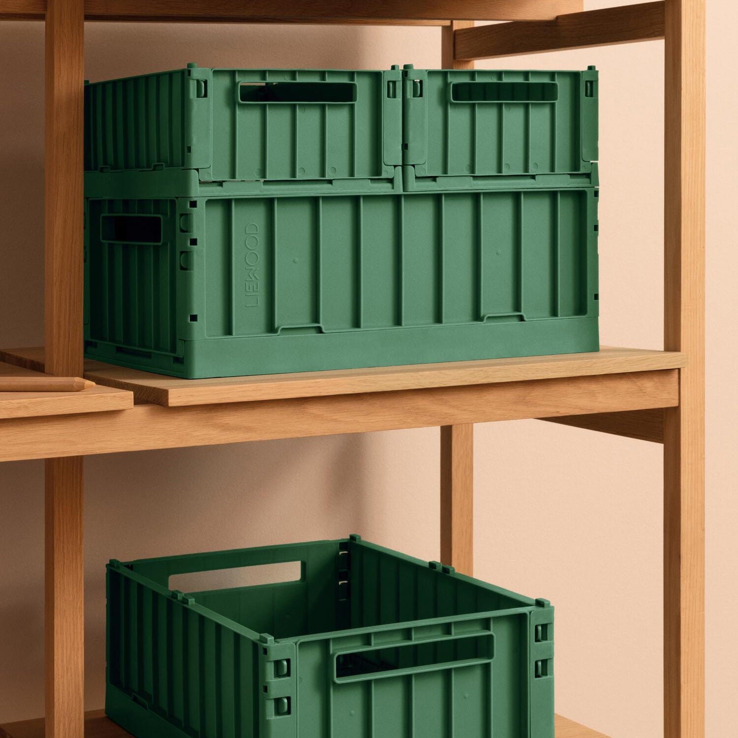 Aufbewahrungskorb "Weston" im 2er-Set - S (Dusty Ivy) Liewood