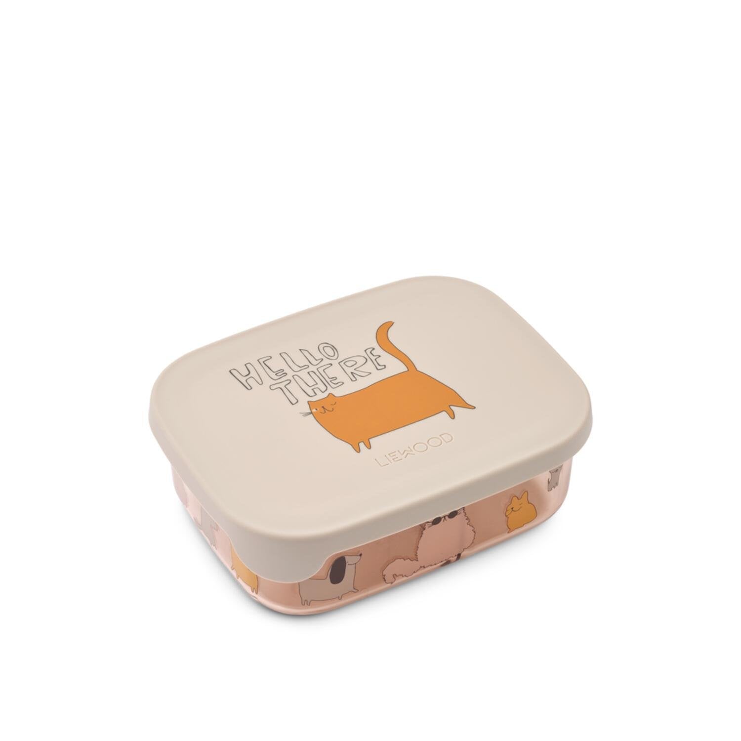 Brotdose "Arthur - Cats and Dogs" - 17x13,5x5,5 cm (Sandy) Liewood