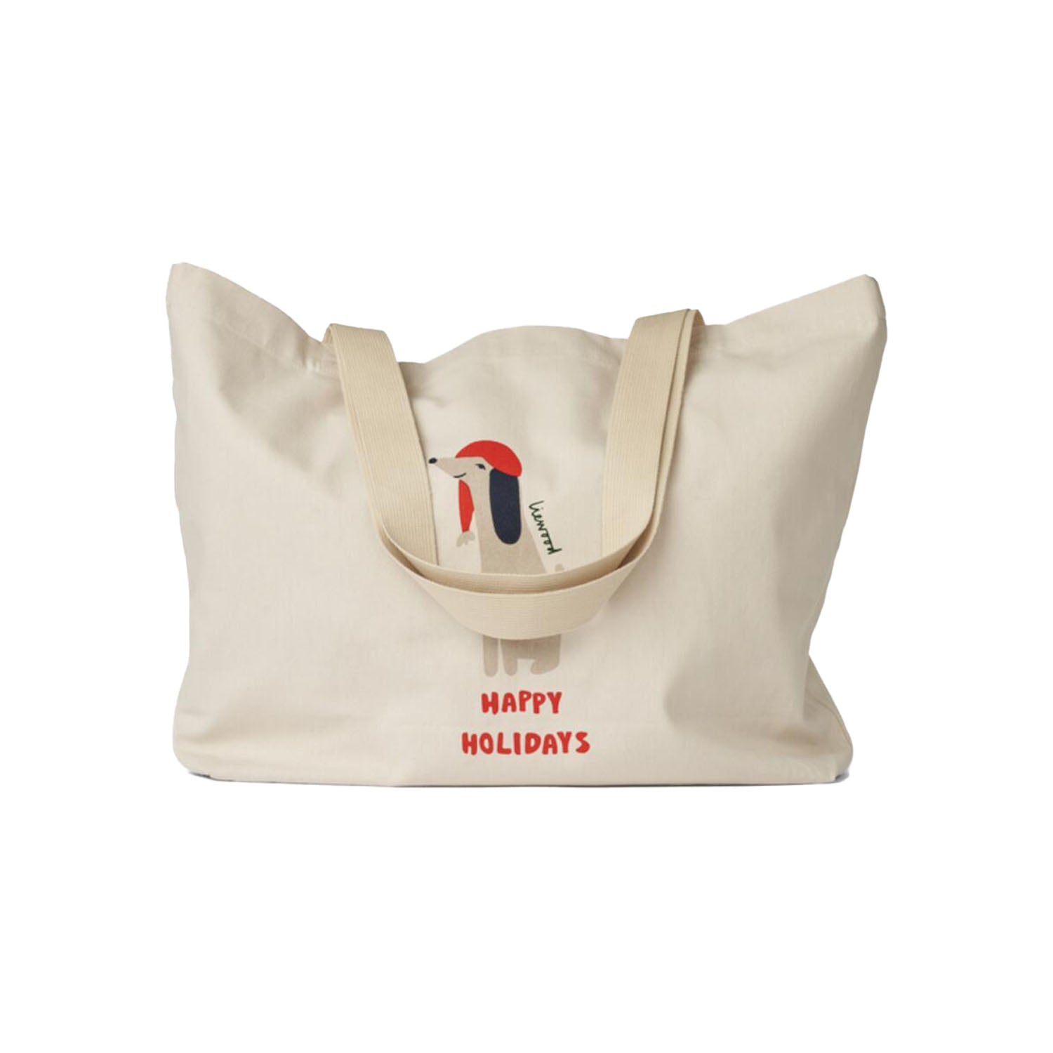 Große Tragetasche "Happy holidays" (Holiday/Sandy) Liewood