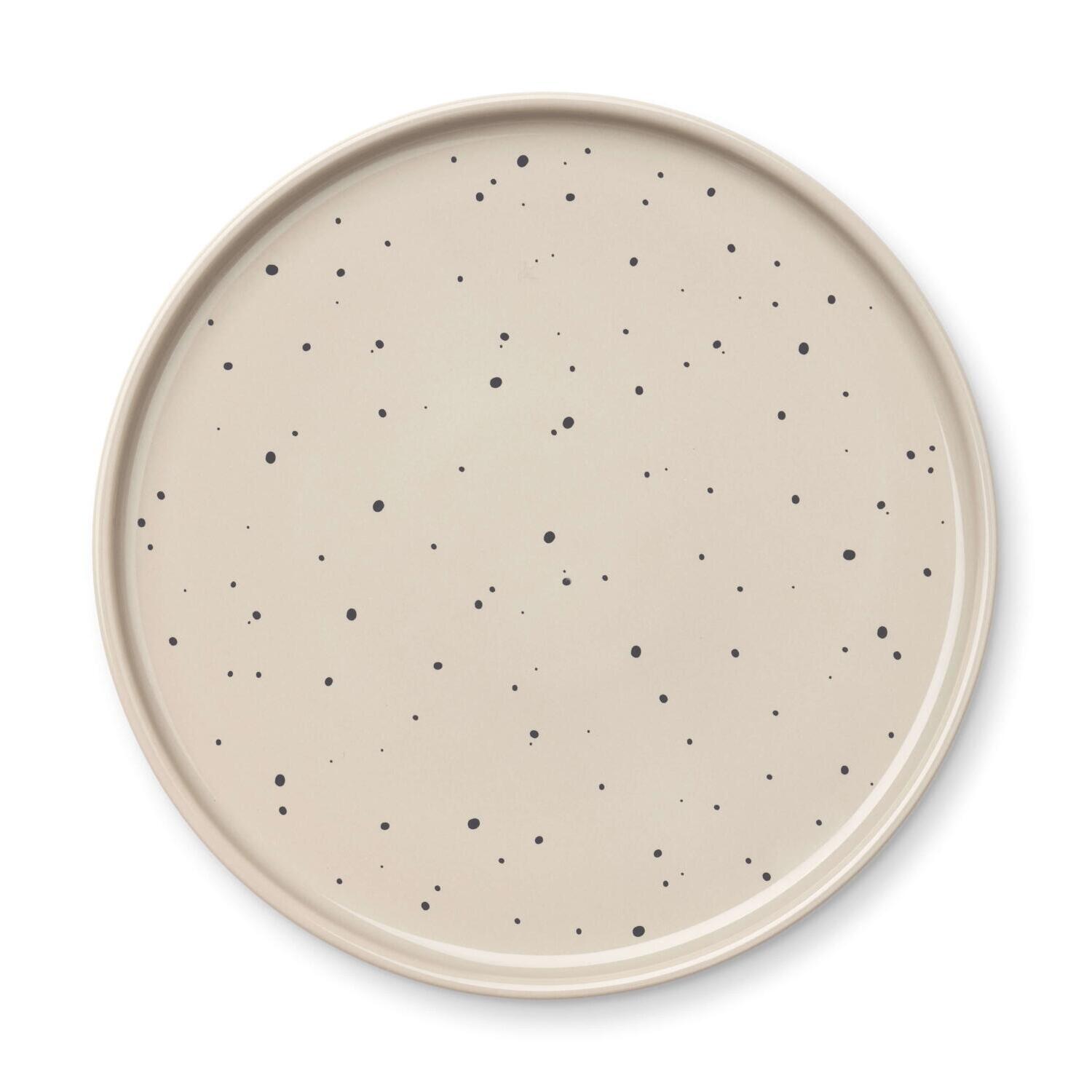 Porzellan-Geschirr "Camren - Splash Dots" (Mist) Liewood
