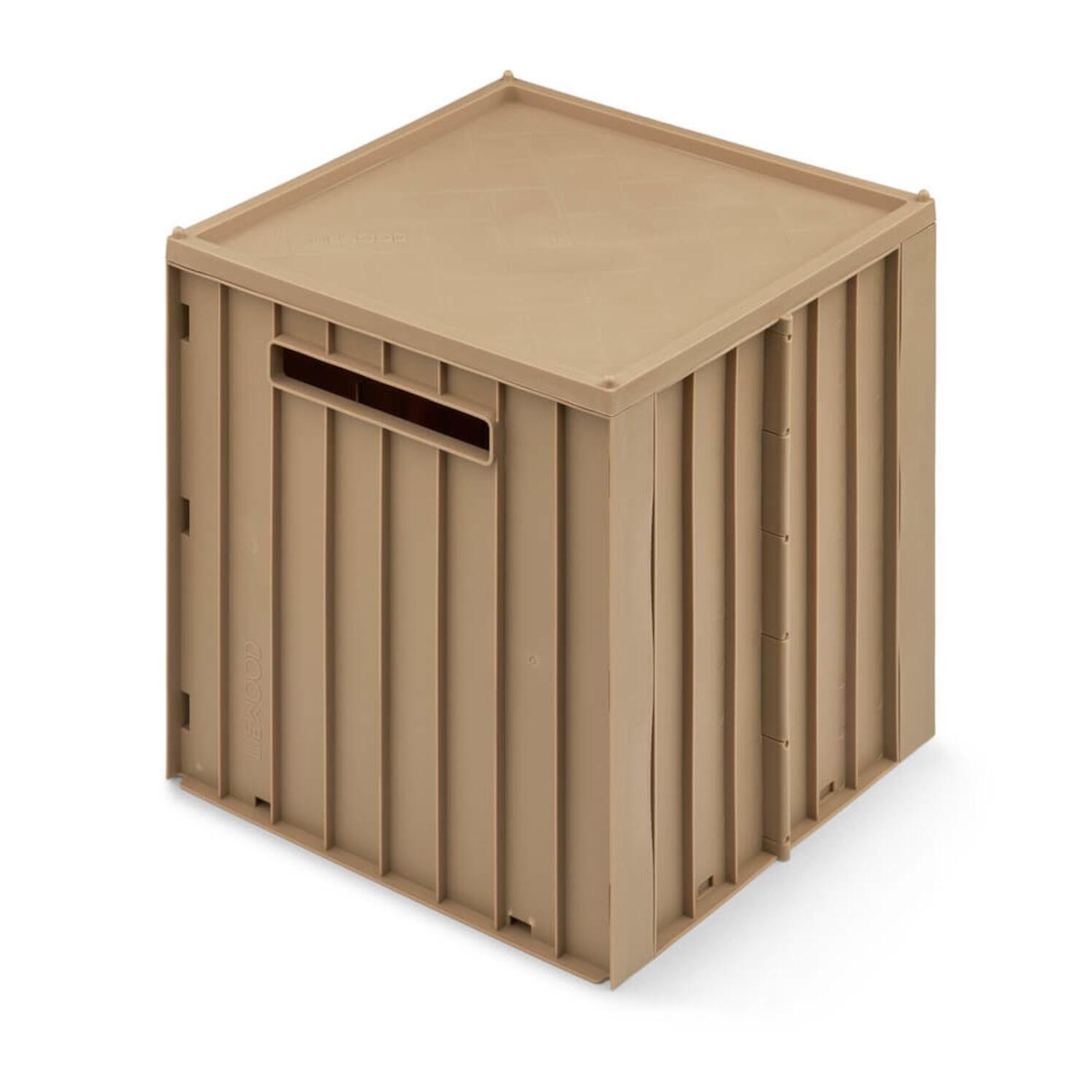 Aufbewahrungsbox mit Deckel "Elijah" - 30,5x32x31,5 cm (Oat) Liewood