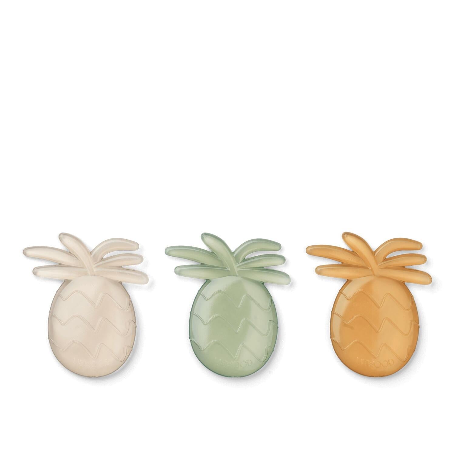 Lunchbox-Kühlelemente "Kayden - Pineapple" im 3er-Set - 9,7x7,7 cm (Yellow Mellow Mix) Liewood