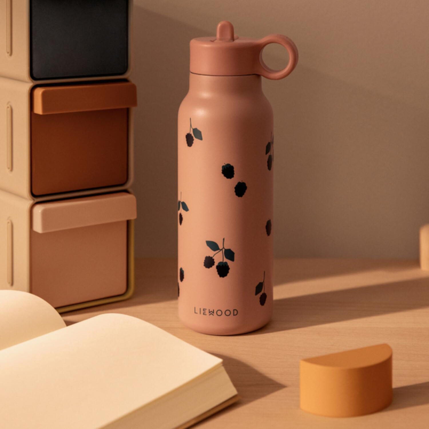 Wasserflasche "Falk - Berry" - 350 ml (Pale Tuscany) Liewood