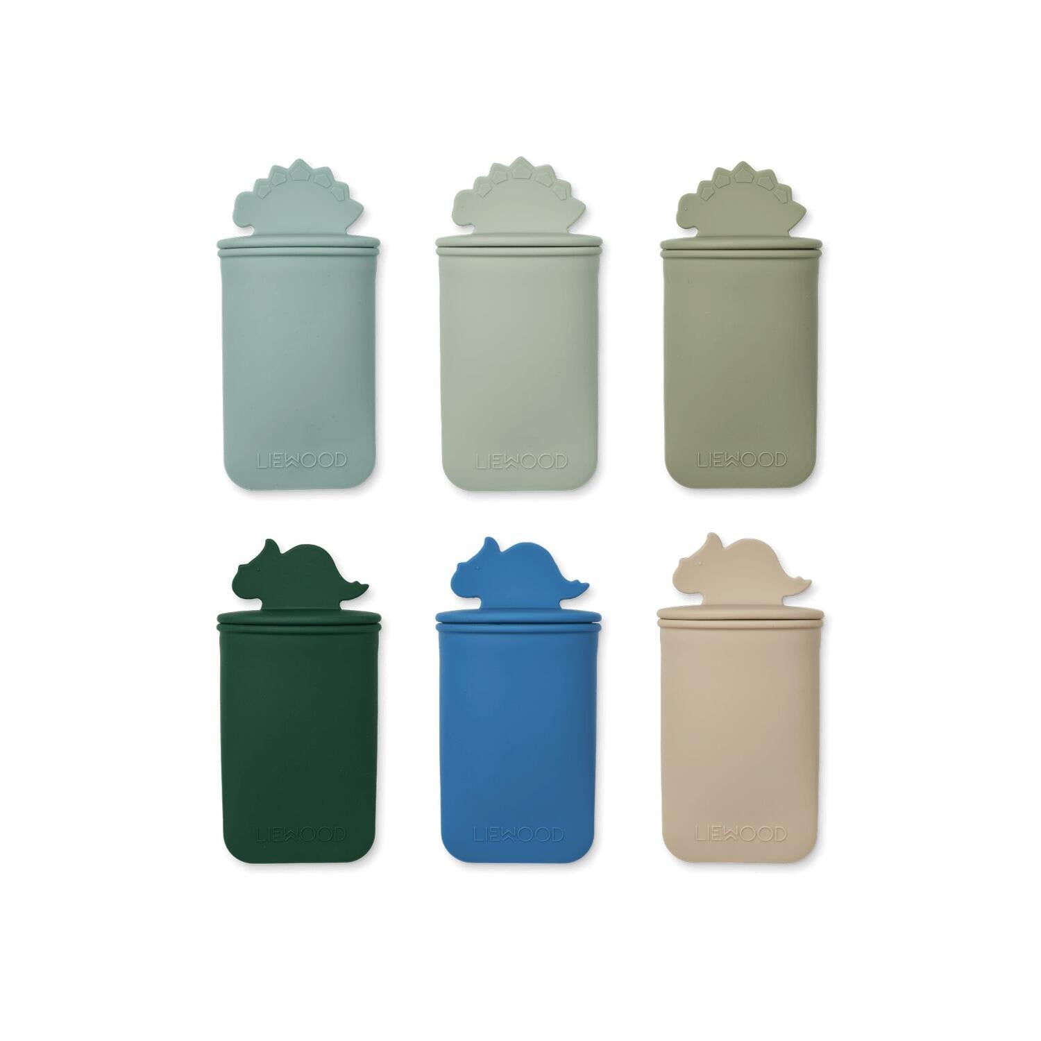 Ice Pops Form "Malik Mini Dino" im 6er-Set - 33x6,3x12 cm (Ice Blue Multi Mix) Liewood