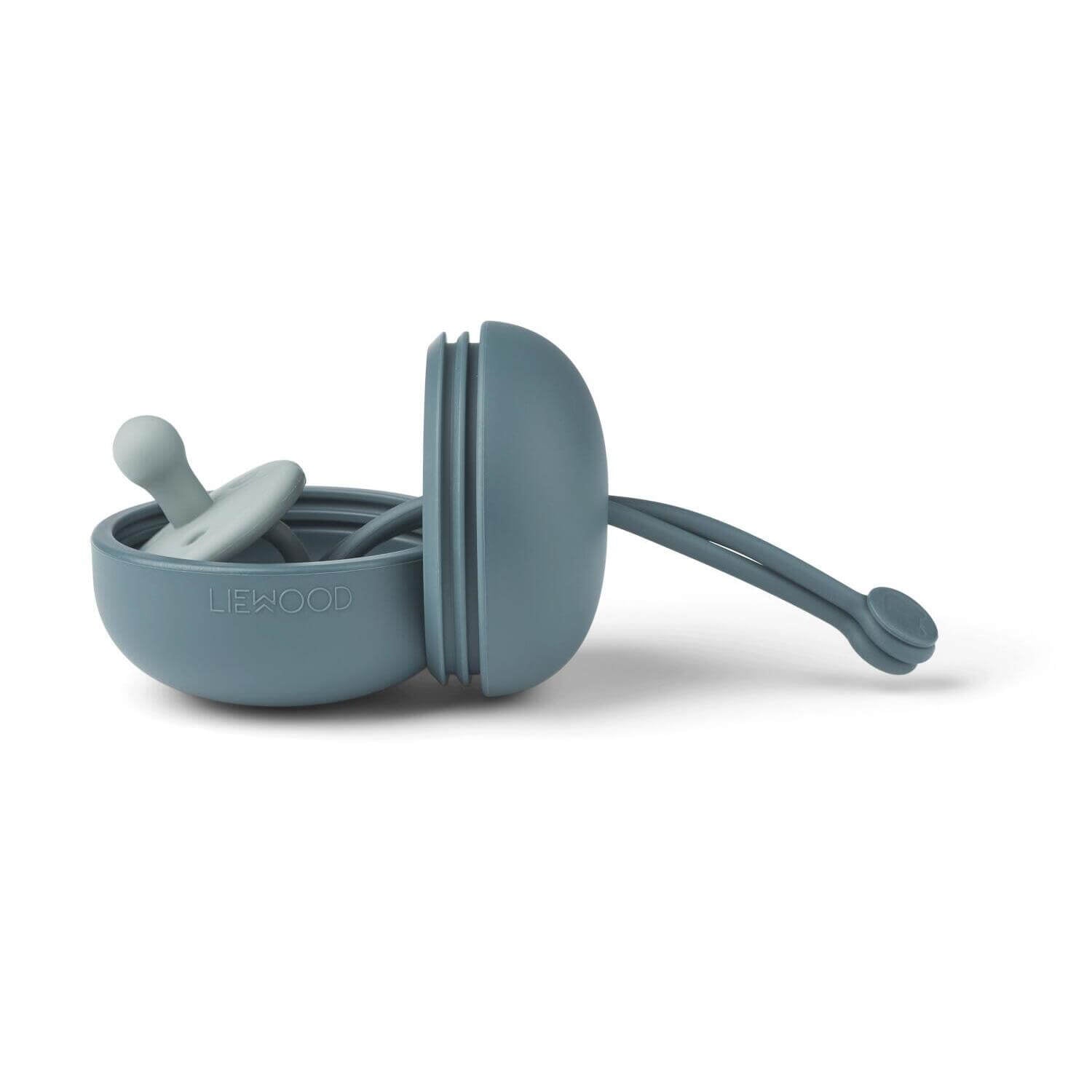 Schnullerbox "Philip" (Whale Blue) Liewood