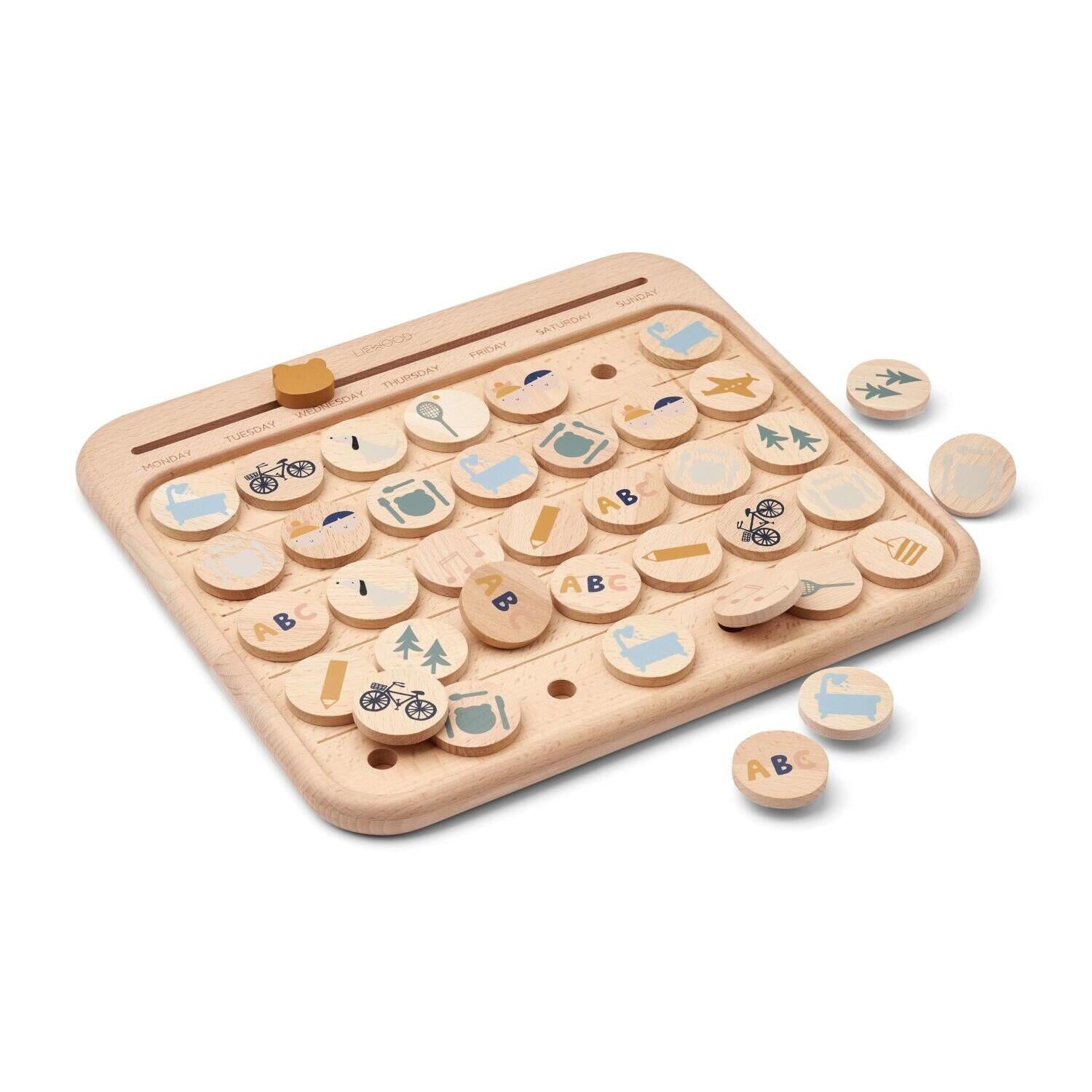 Kalender-Aktivitätentafel "Tao" (Faune Green Multi Mix) Liewood