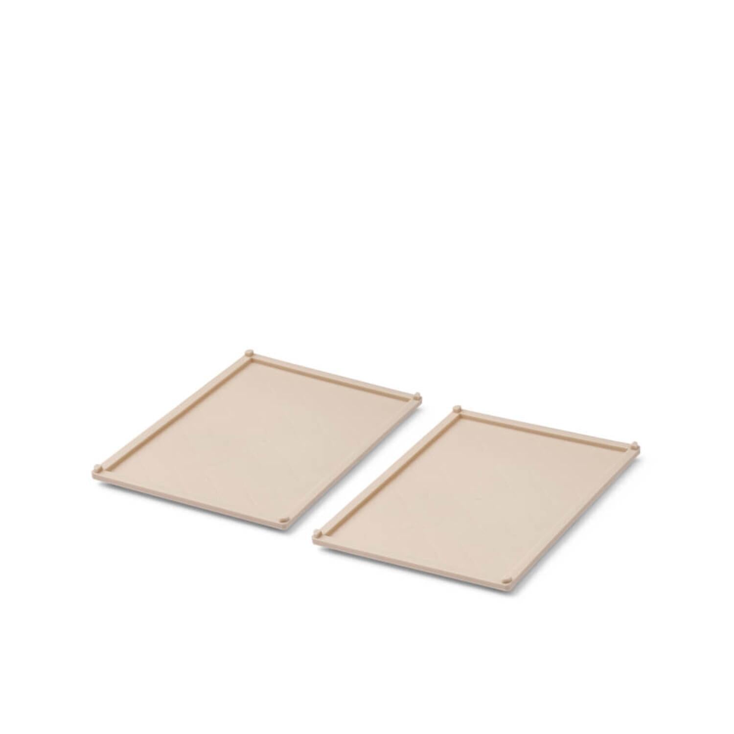 Deckel für Aufbewahrungskorb "Weston" im 2er-Set - S (Sandy) Liewood