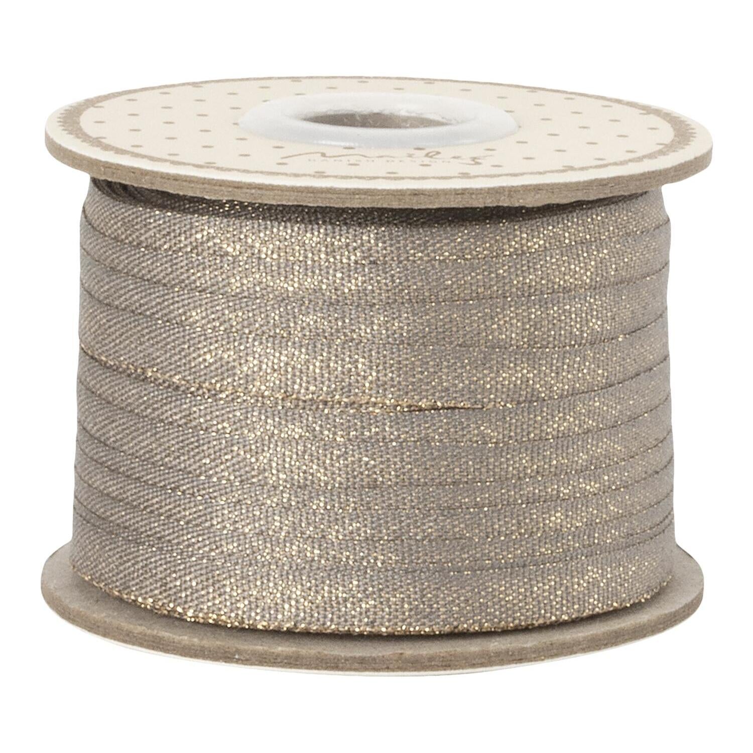 Geschenkband - 25 m (Grün/Gold) Maileg