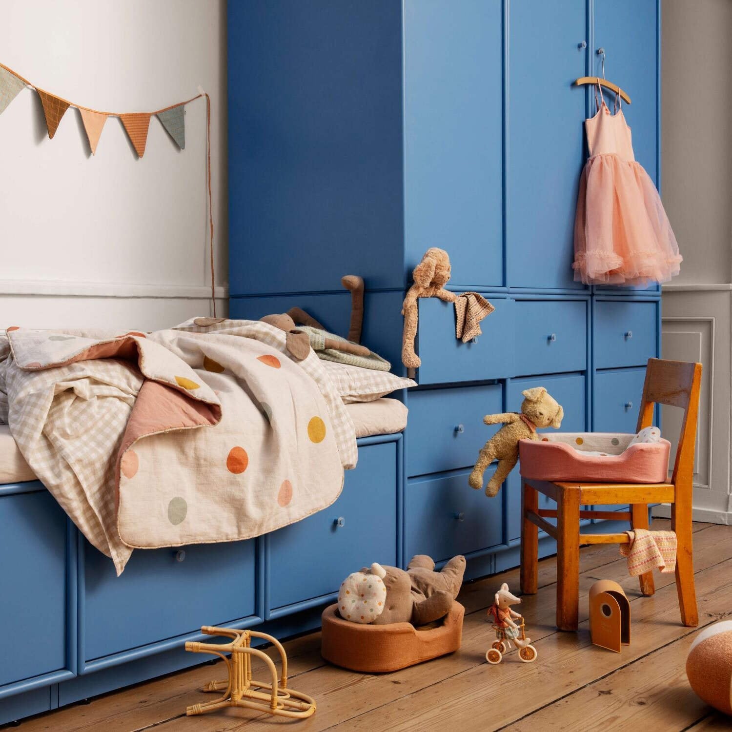 Hundekorb für Plüsch-Hunde (Coral) Maileg