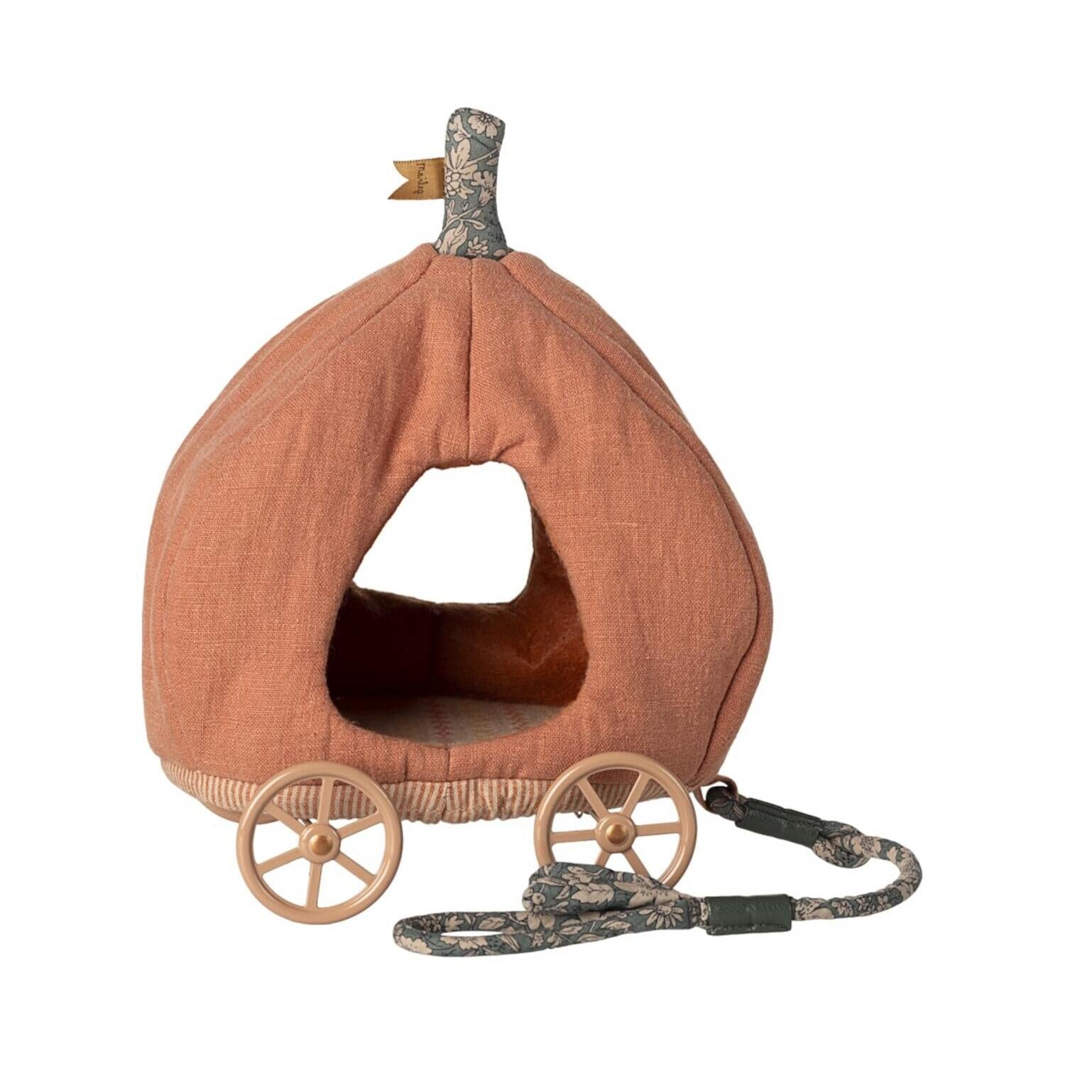 Kürbiswagen für Maus - 14x19x24 cm (Orange)