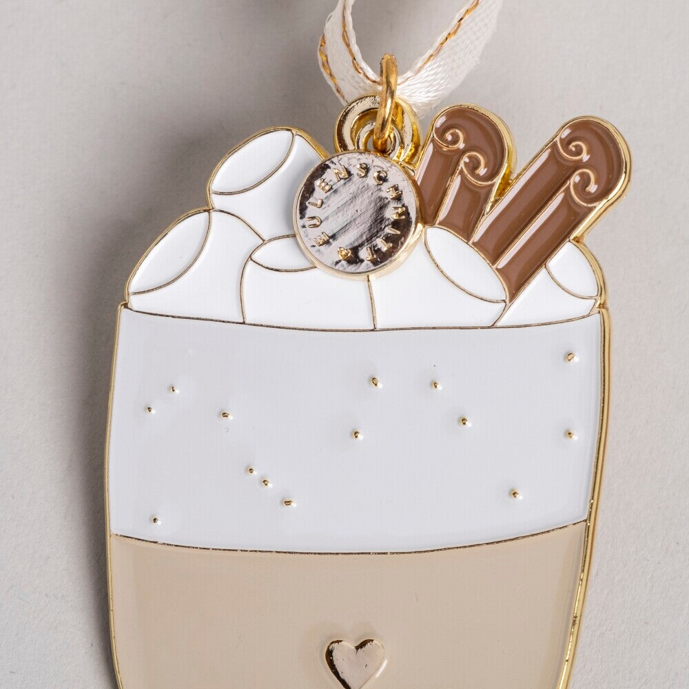 Baumschmuck "Becher" - 4,2x6,1 cm (Creme)