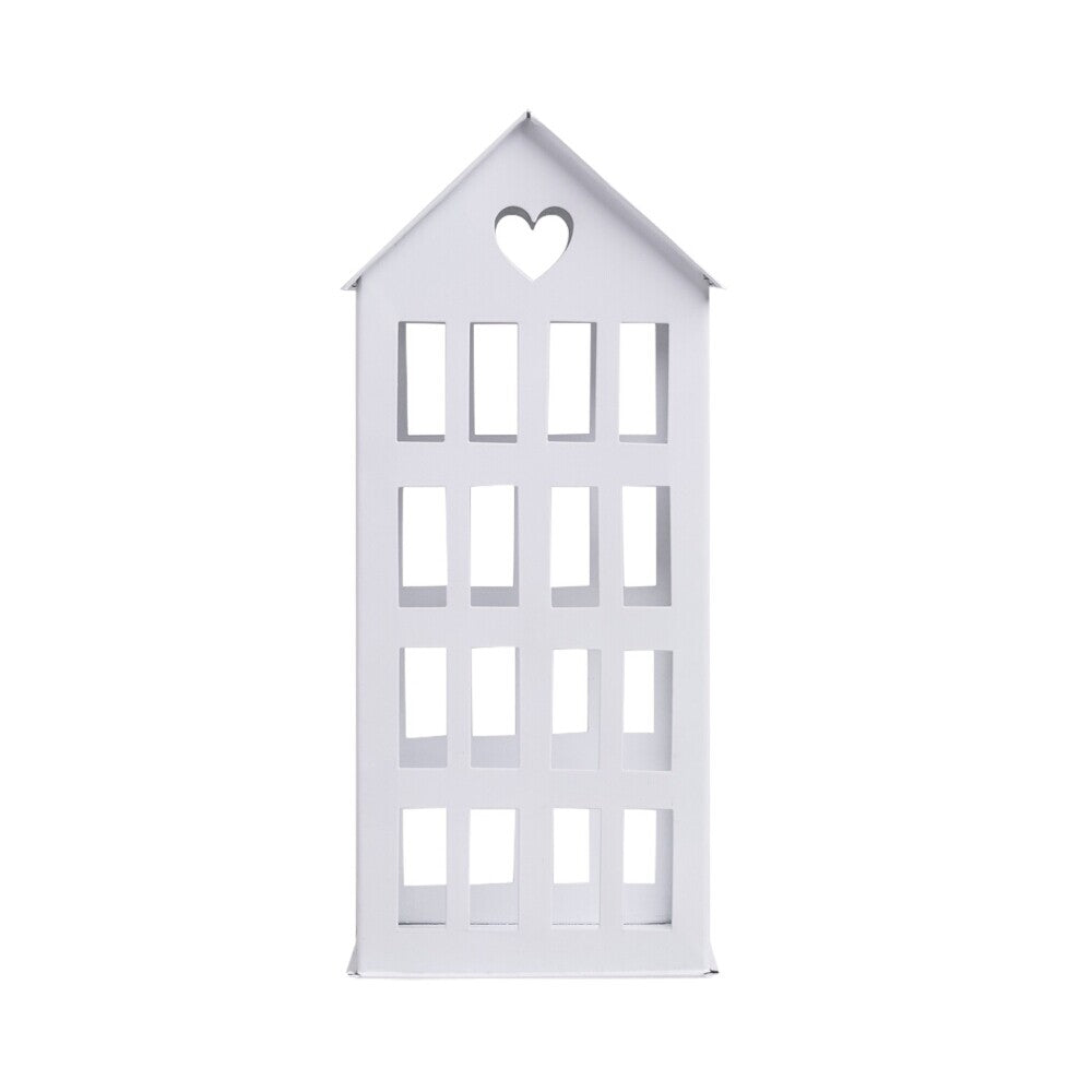 Metall-Lichthaus - 25 cm (Metallic) Eulenschnitt