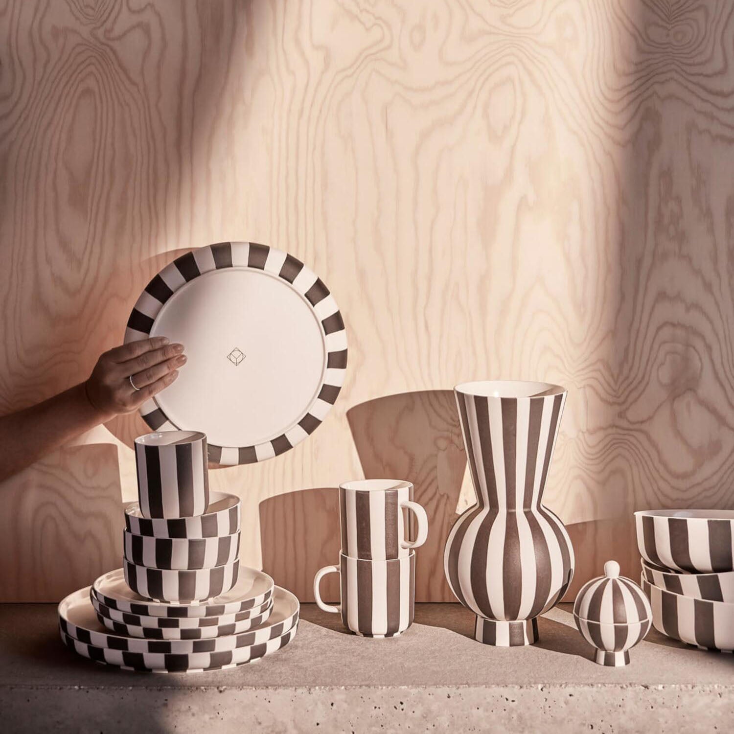 Bonbonniere "Toppu" - 8,5x11 cm (Weiß/Schwarz)