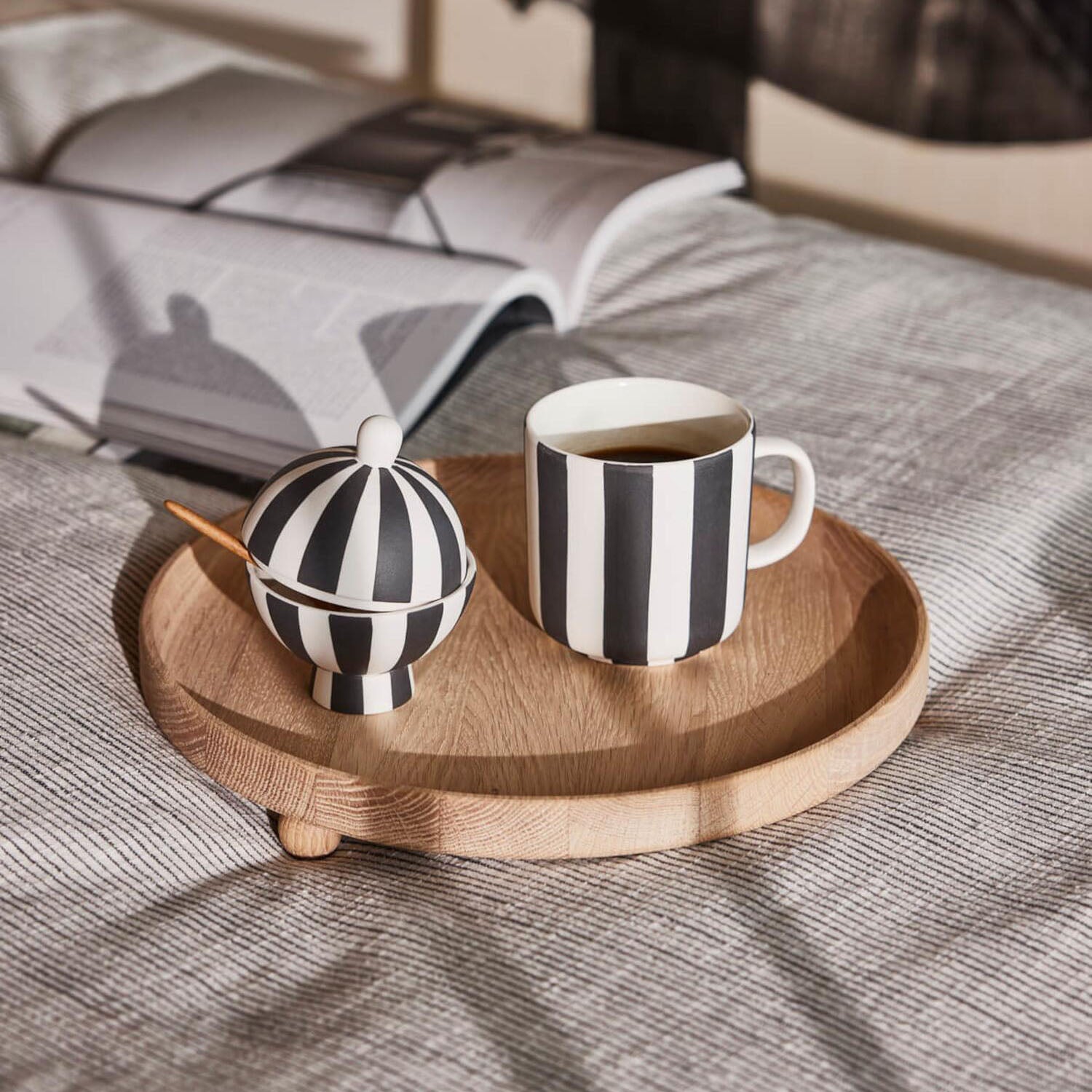 Bonbonniere "Toppu" - 8,5x11 cm (Weiß/Schwarz)