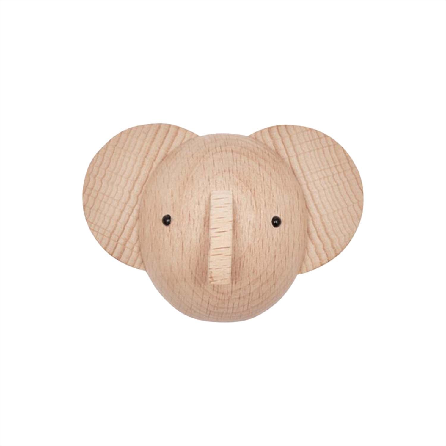 Haken "Elefant" - 7,4x6,4x5,4 cm (Nature)