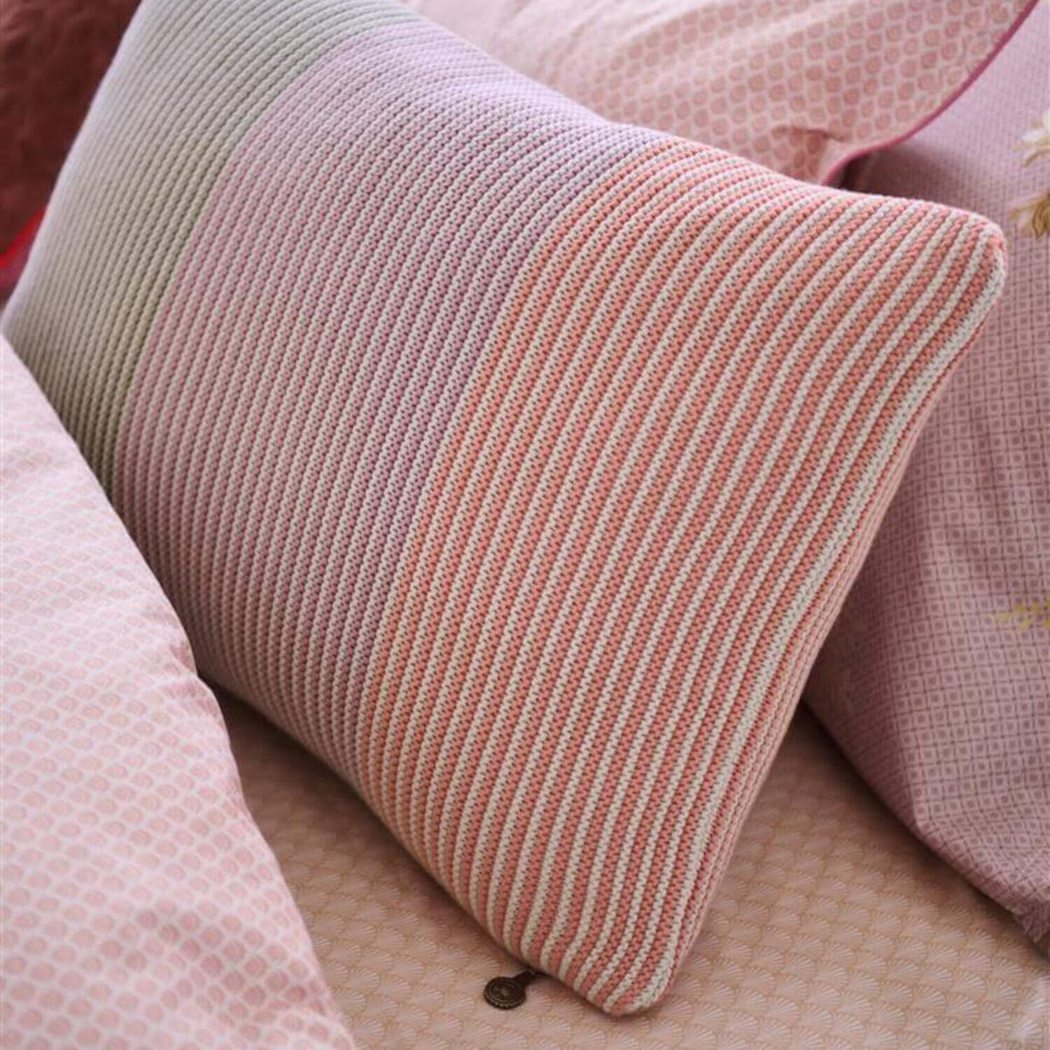 Zierkissen "Blockstripe" - 40x60 cm (Pastel)