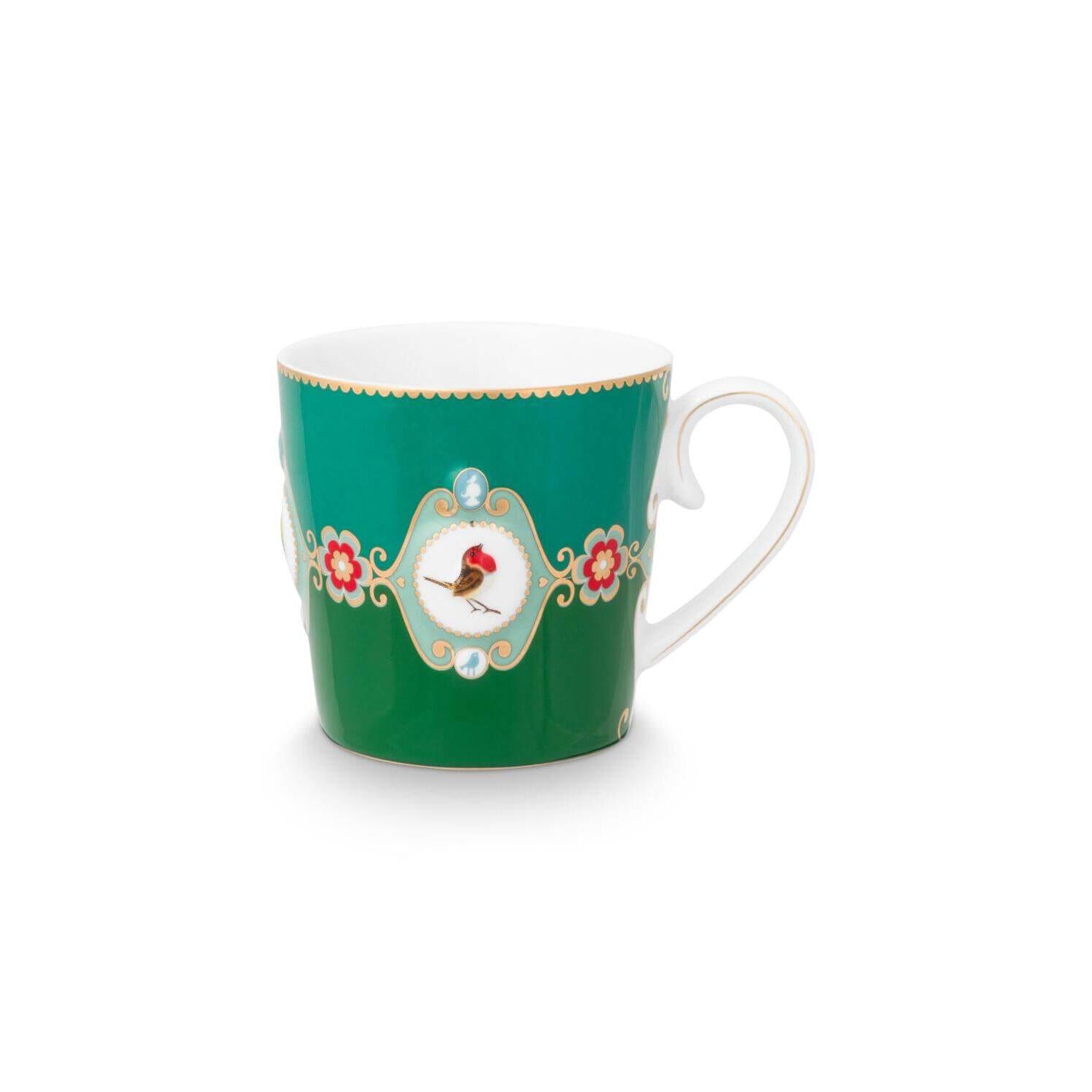 Tasse "Love Birds Medallion" - 250 ml (Emerald-Green)