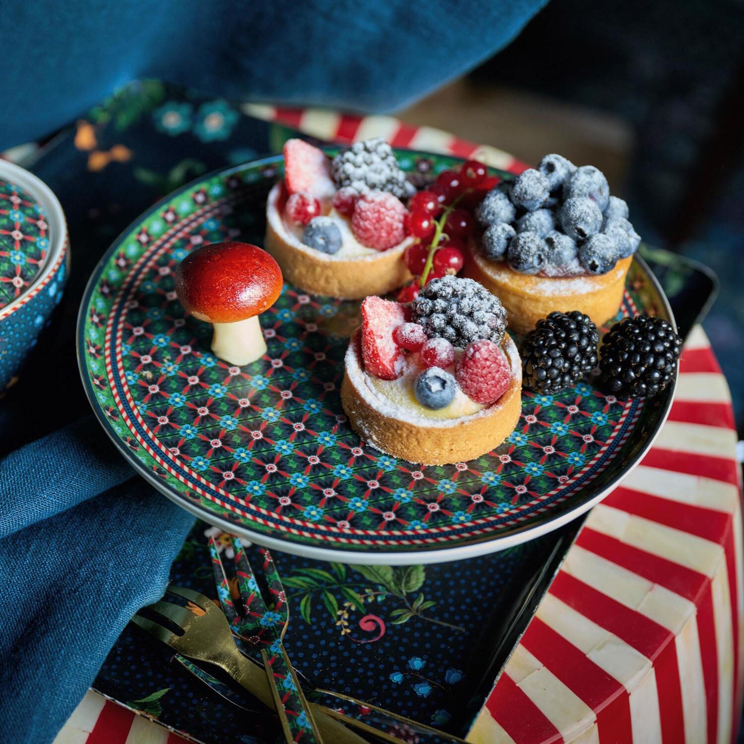 Mini Kuchenplatte "Clover" - 21 cm (Grün)